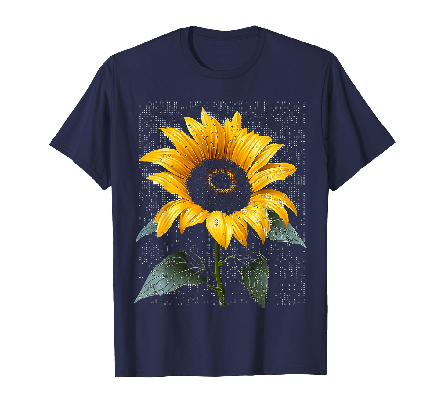 Sunflower Nature Motif Art Graphic Sunflower T-Shirt