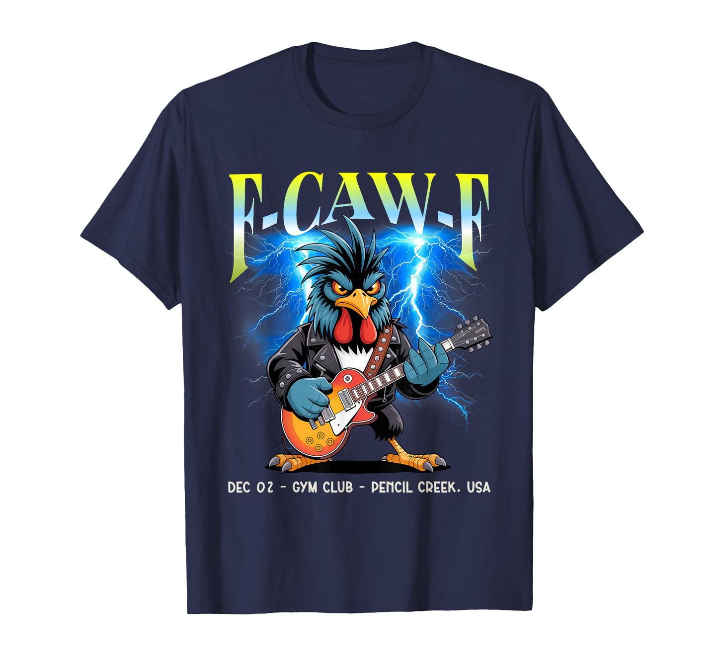 Rooster Punkrock Tour – Crazy Chicken Bootleg Concert T-Shirt