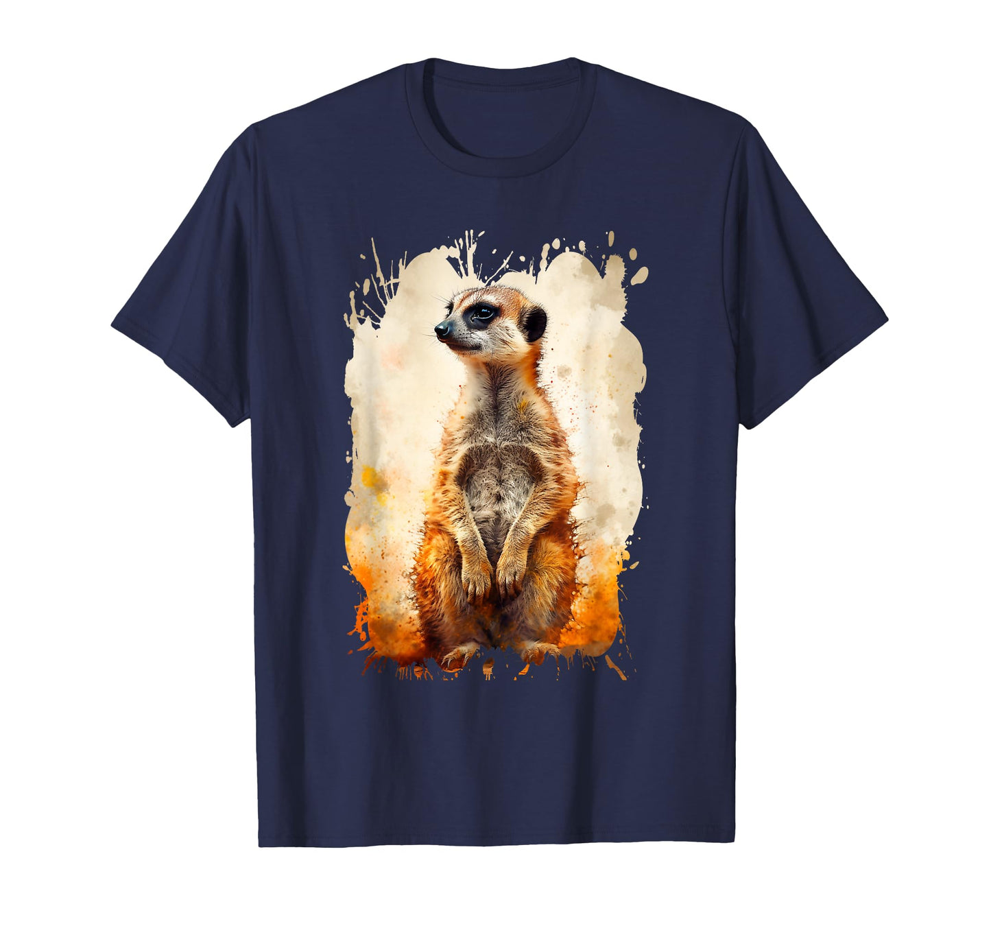 Cute Meerkat In Desert Animal Meerkat Lover Men Women Kids T-Shirt