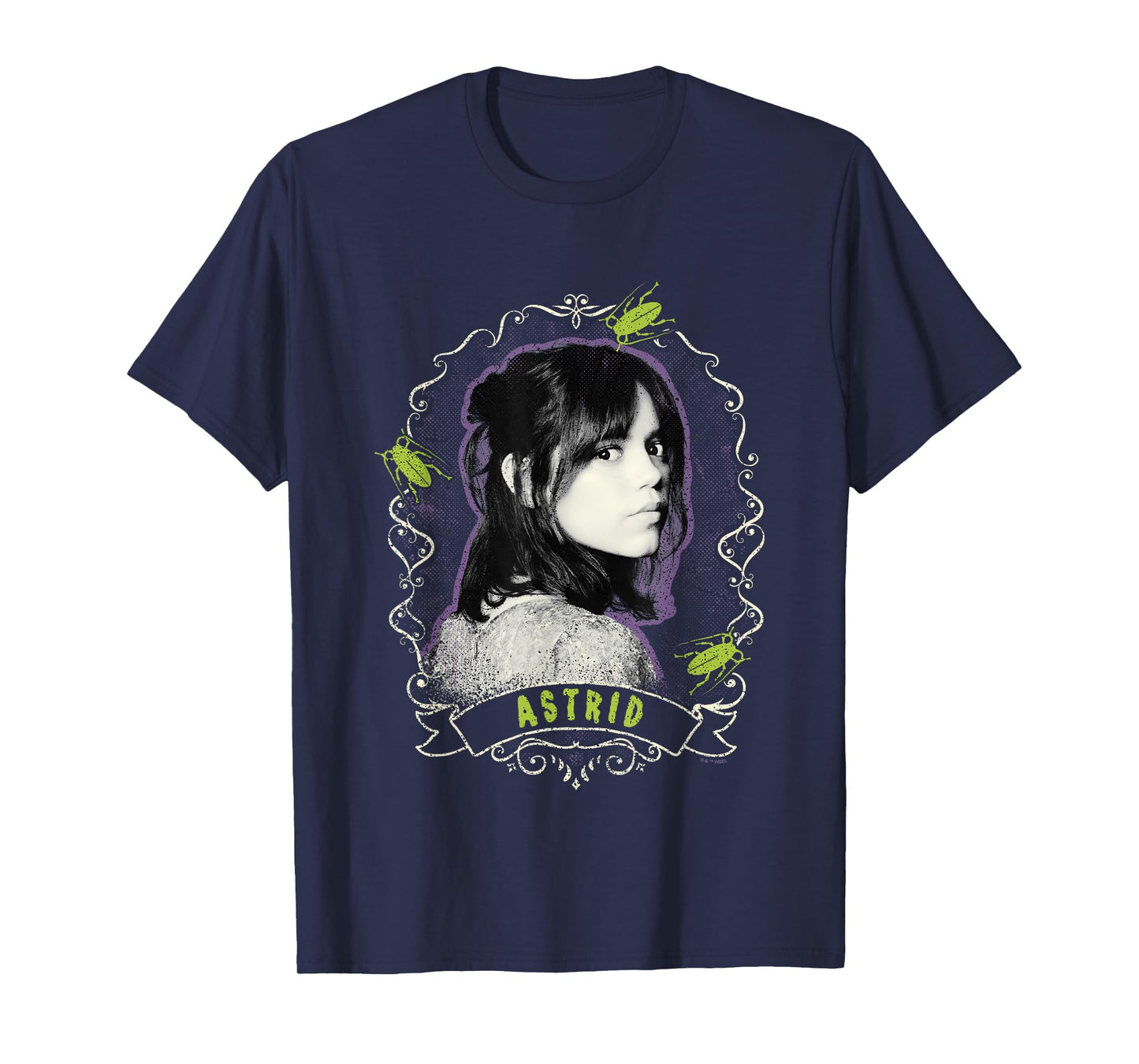 Beetlejuice Beetlejuice Astrid Deetz Face Portrait Vintage T-Shirt