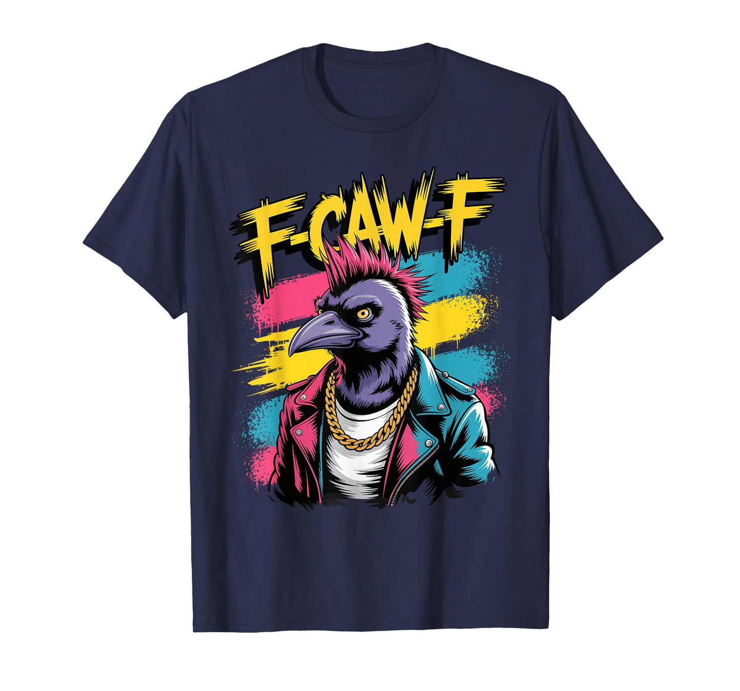 Funny F-Caw-F Crow Punk Humor FCAWF Crow Meme T-Shirt
