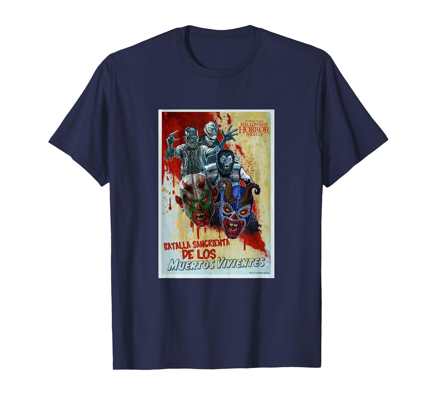 Halloween Horror Nights Luchadores Monstruosos T-Shirt