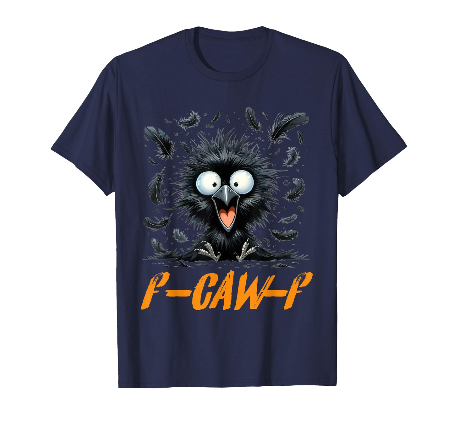 Funny f caw f Crow Women Men, Gothic Halloween Raven Meme T-Shirt