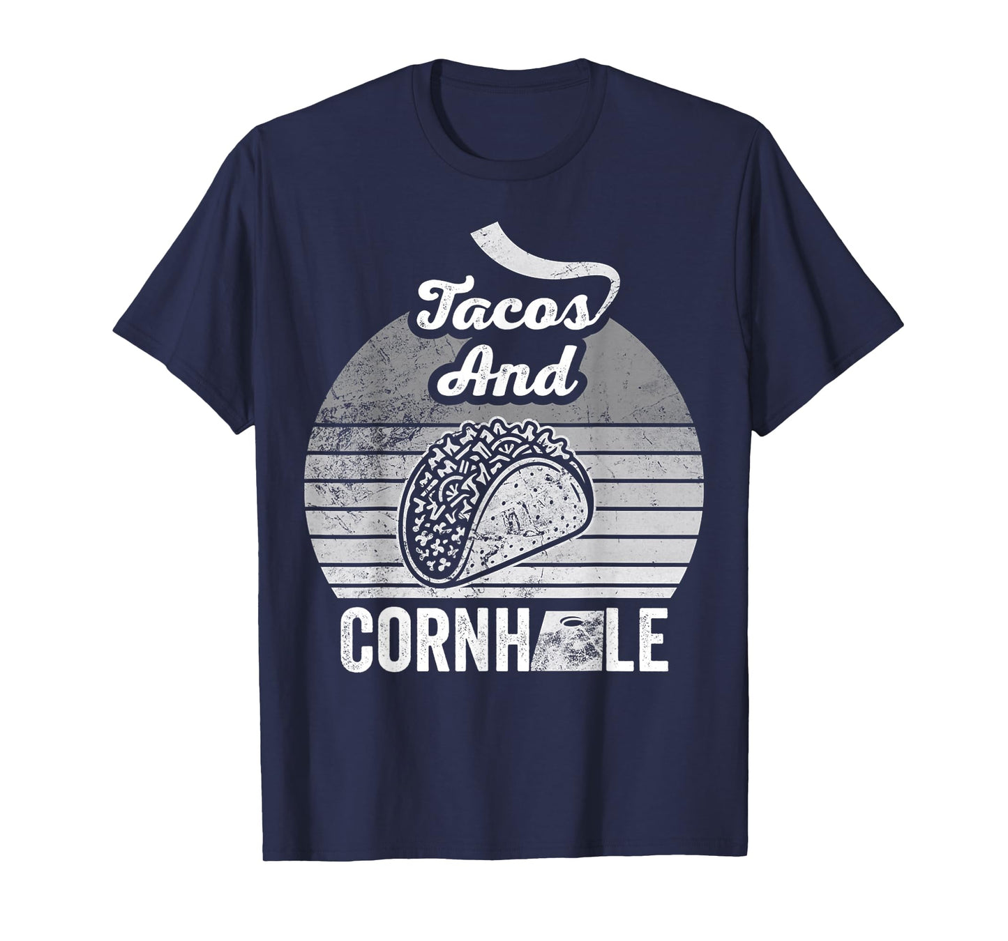 Tacos and Cornhole Lovers Playful Vibes T-Shirt