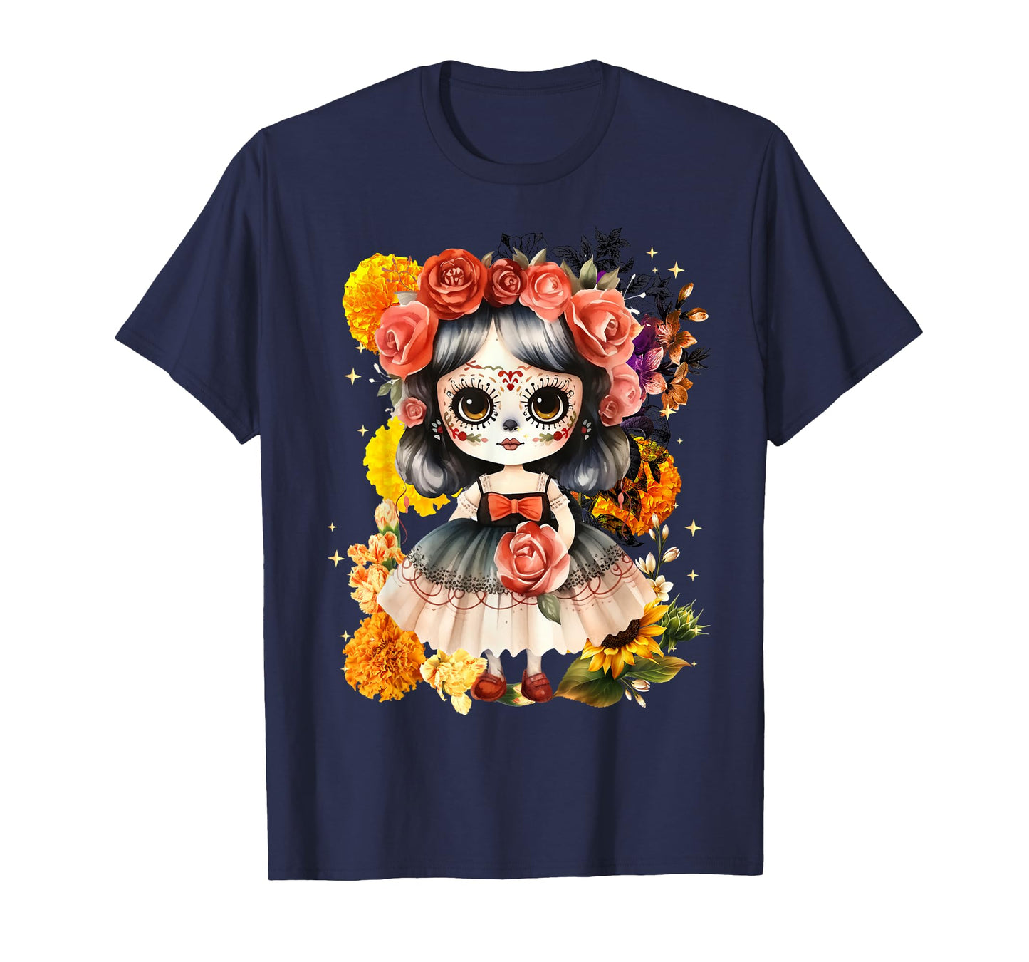 Dia De Los Muertos Muñeca Lele Doll María Halloween Mexico T-Shirt