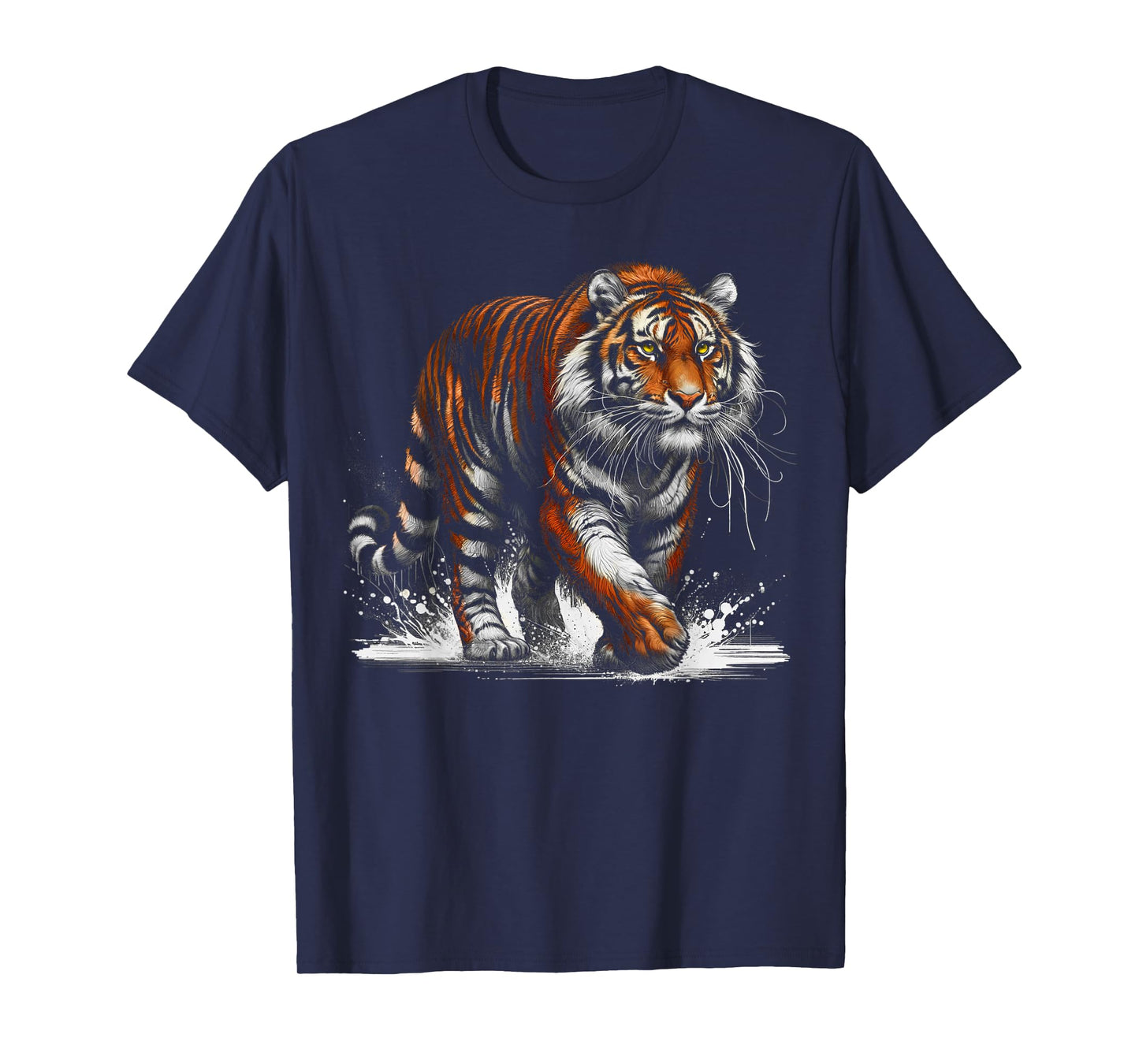 Proud Wandering Tiger in Artistic Style. T-Shirt