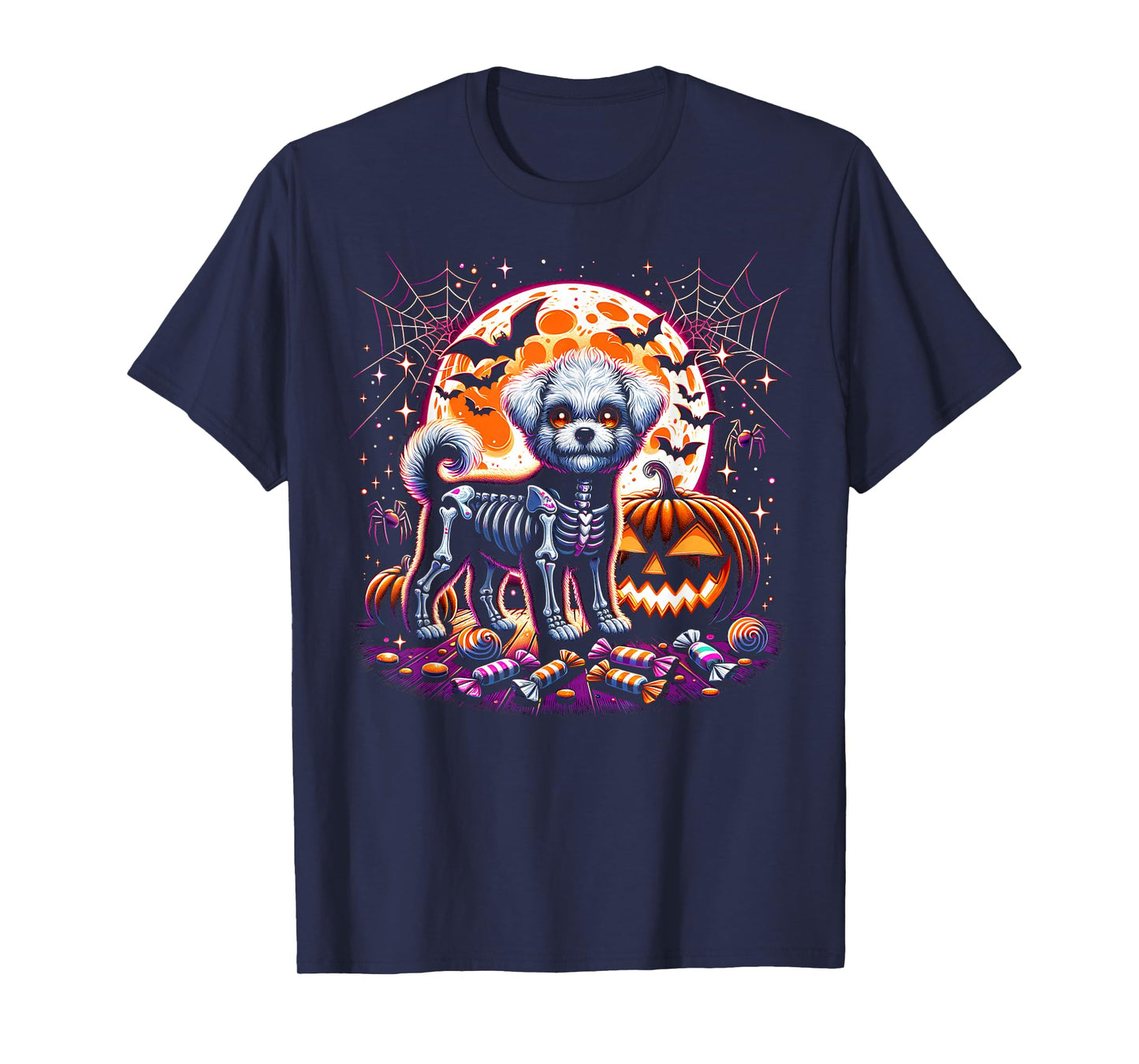 Dog Skeleton Halloween T-Shirt