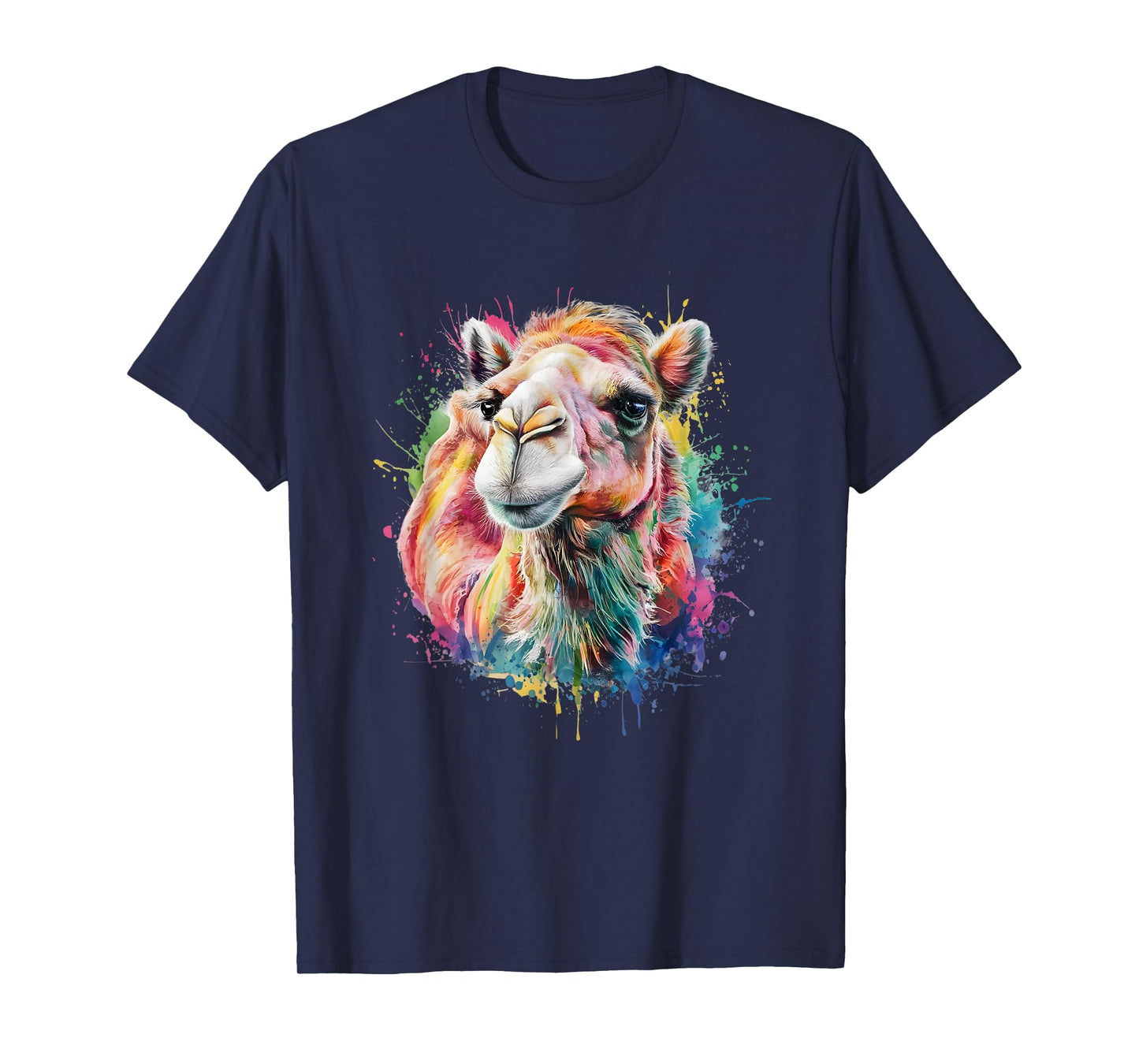 Camel Men Woman Colorful Watercolor Camel T-Shirt
