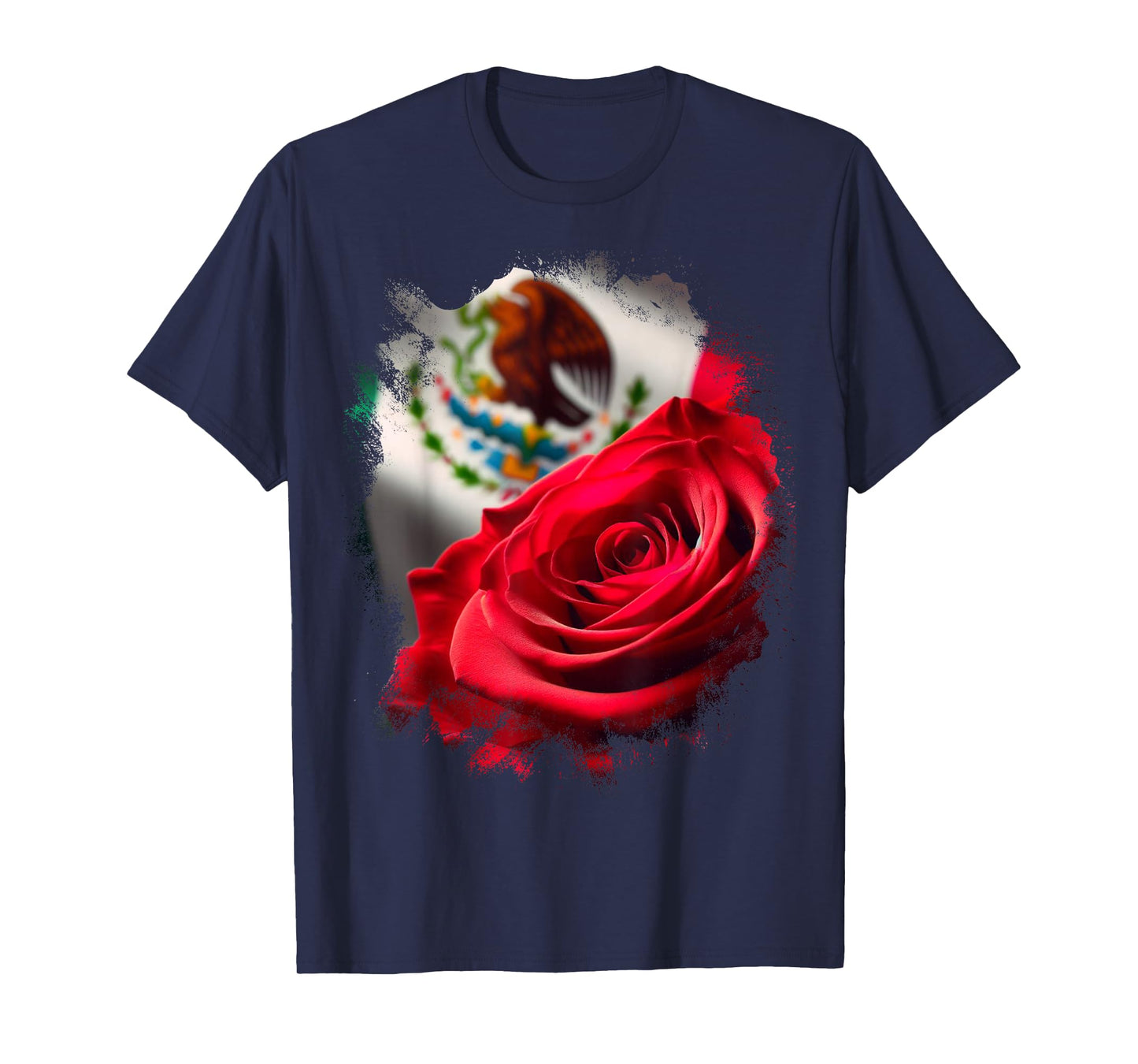 Mexico Gift Rose Tijuana Mexican Hispanic Pride Poncho T-Shirt