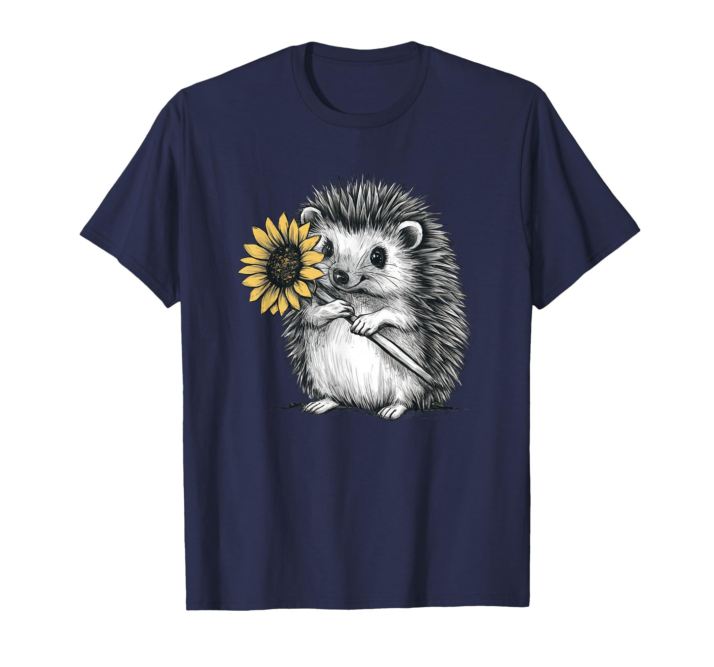 Cute hedgehog with sunflower T-Shirt