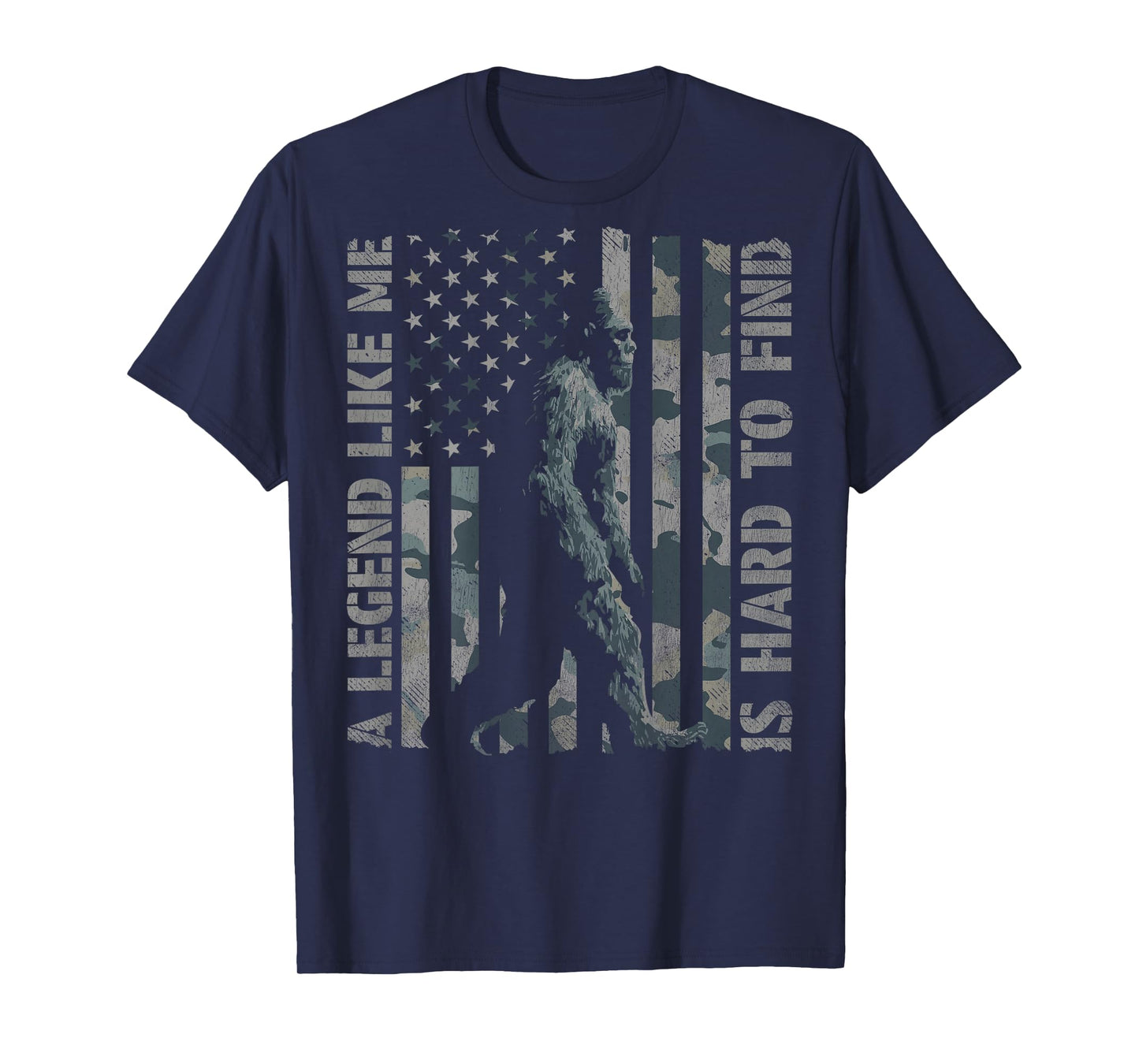 Bigfoot A Legend Like Me Sasquatch (Design on Back) T-Shirt