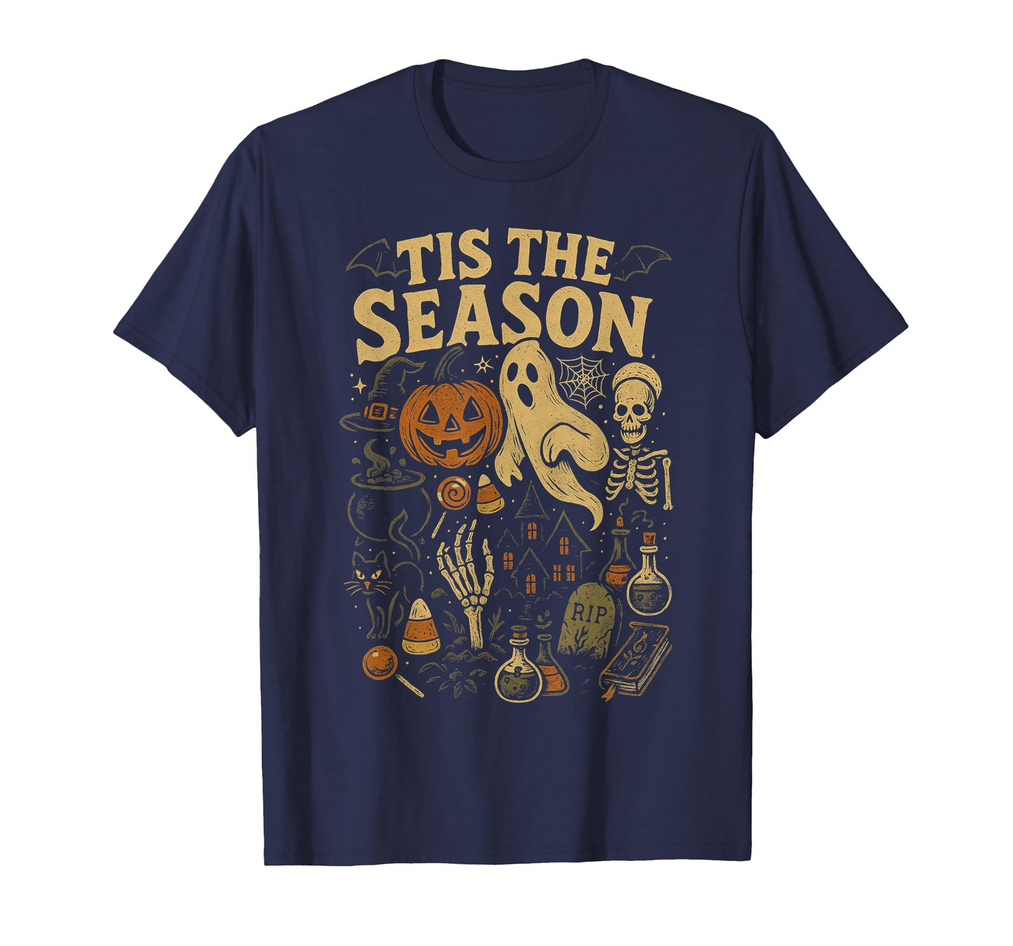 Retro Halloween Tis' The Season T-Shirt