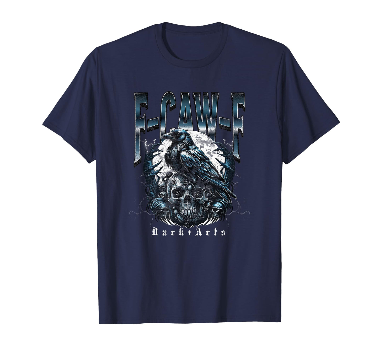F-CAW-F Crow Graphic Adult Humor Design T-Shirt