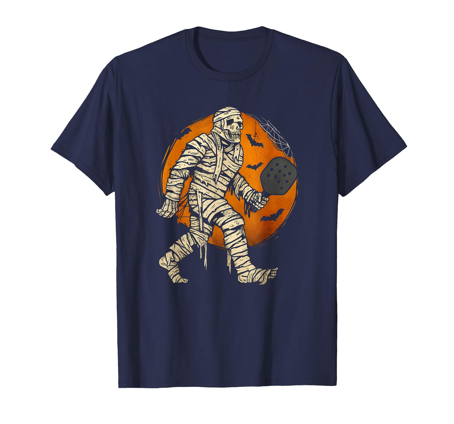 Pickleball Halloween Spooky Paddle and Pumpkin Vibes T-Shirt