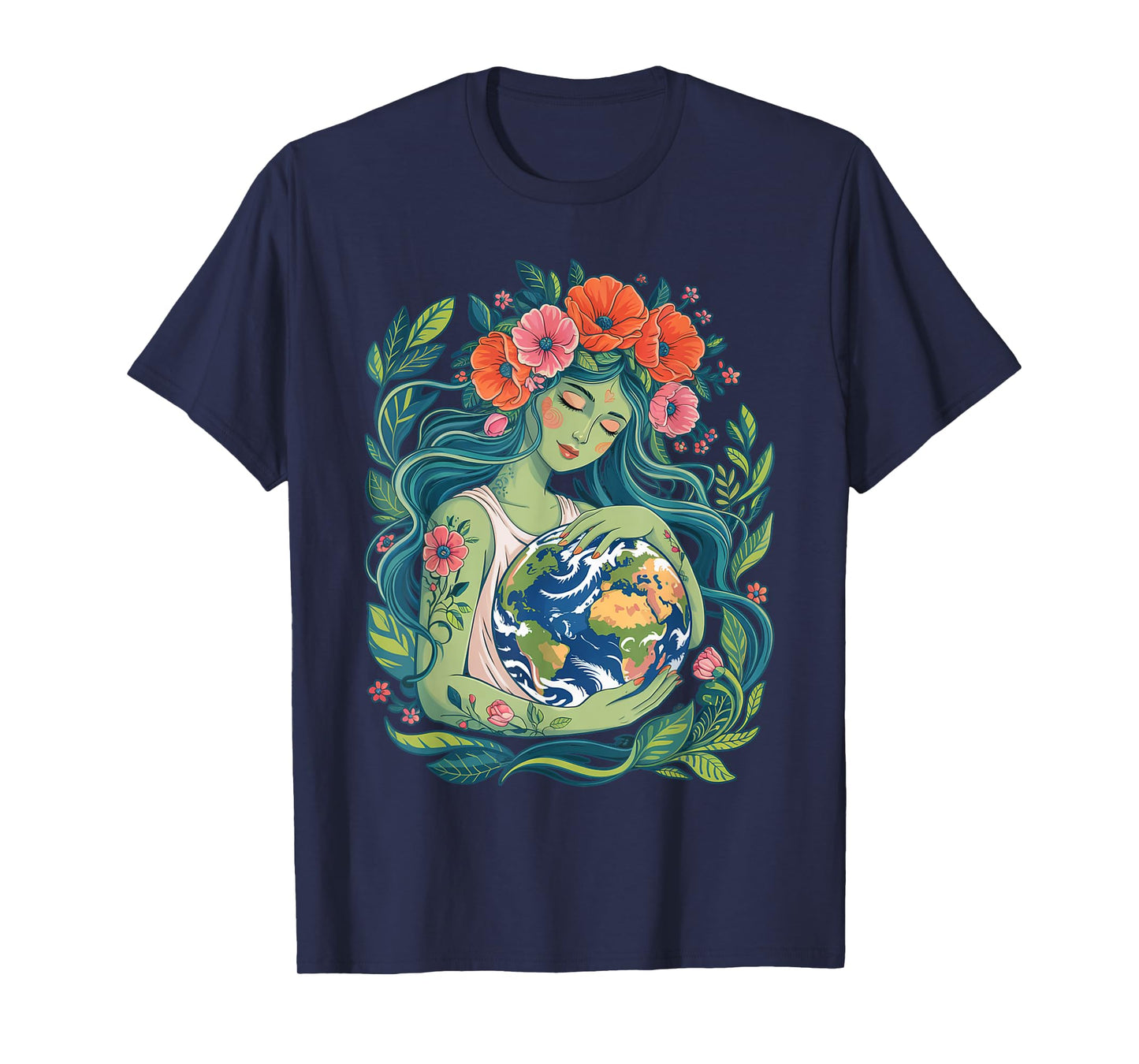 Green Mother Earth Day Gaia Save Our Planet Women Girl Kids T-Shirt