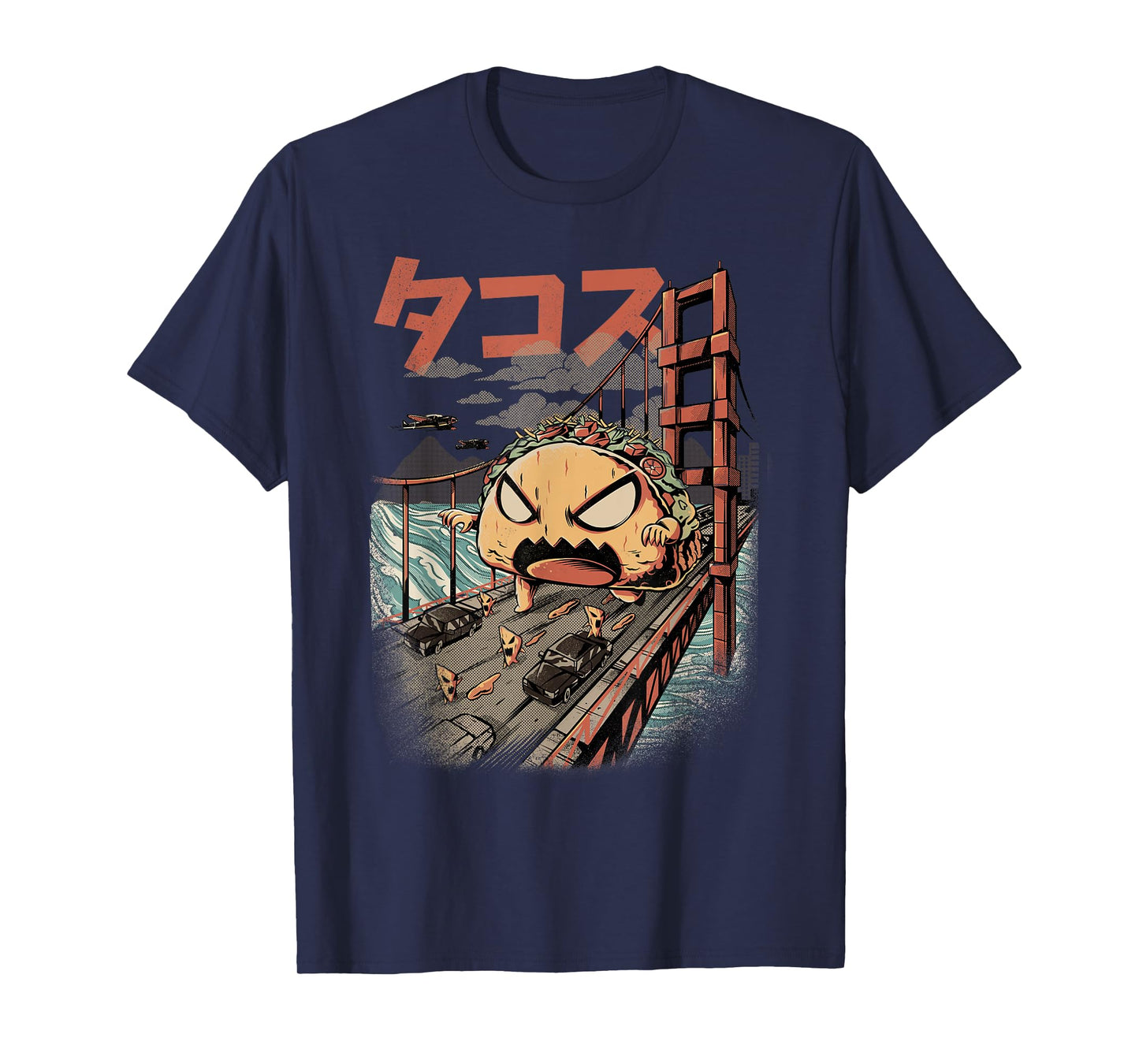 Taco Monster Kaiju Mexican Food Kawaii Anime Taco T-Shirt
