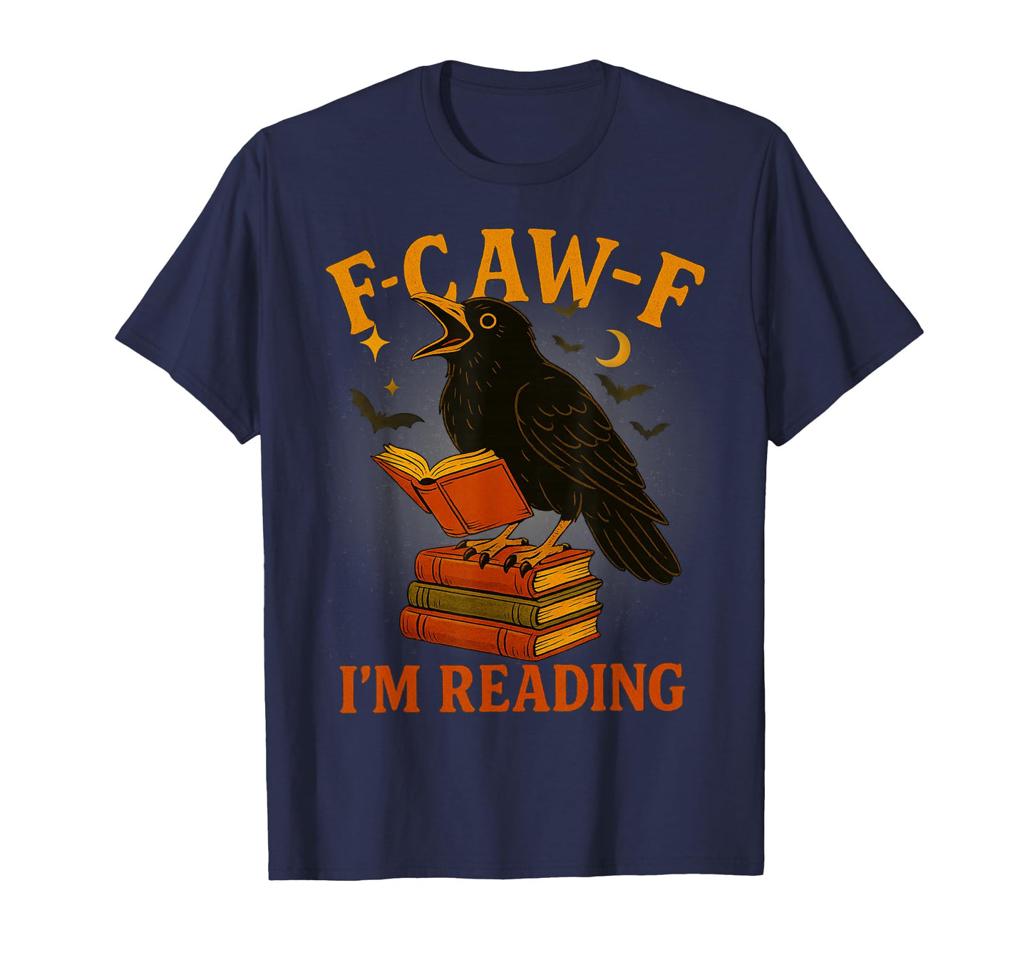 F CAW F Crow Book Lover Fall T-Shirt