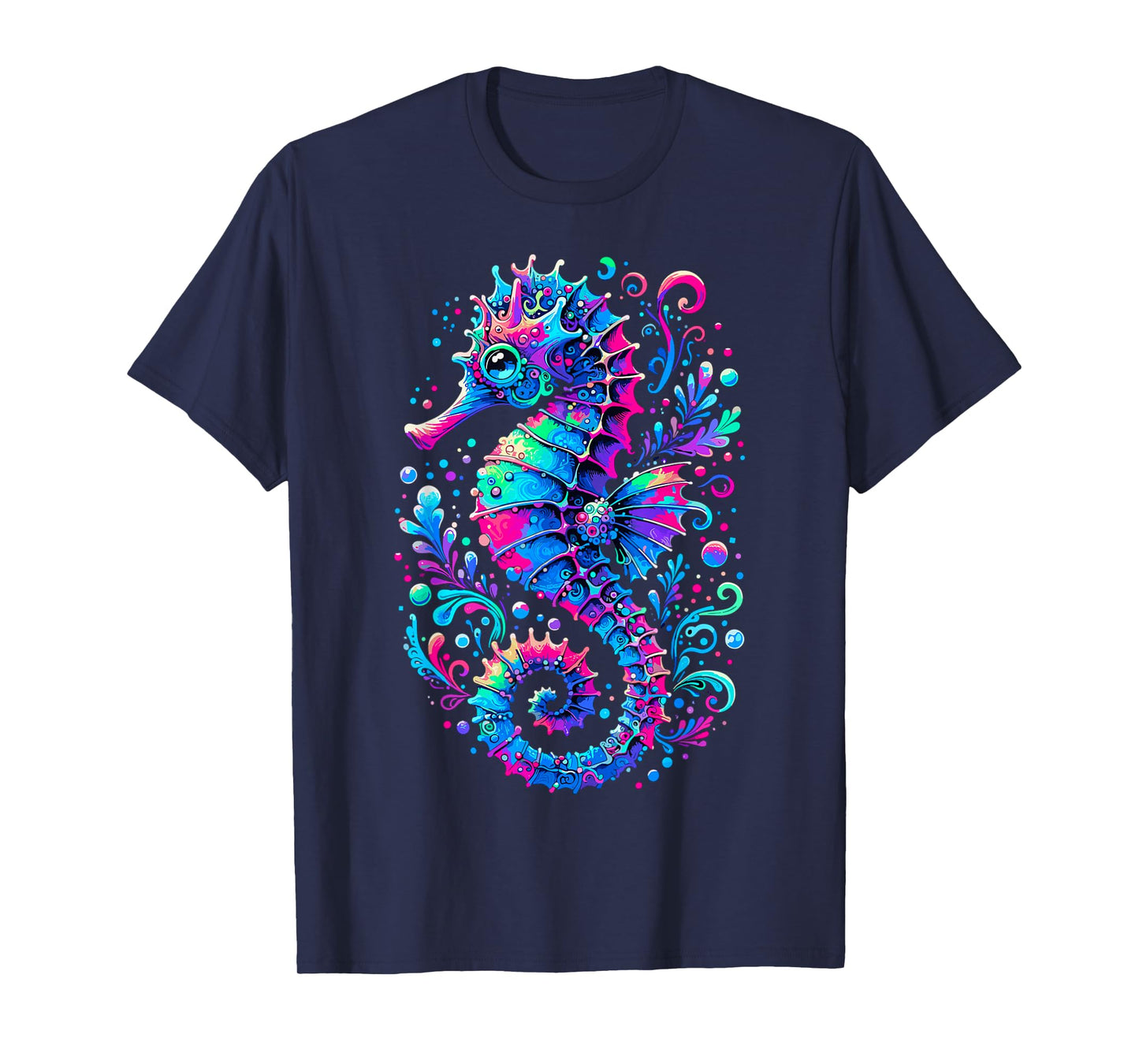 Seahorse Ocean Animal Colorful Underwater Seahorse T-Shirt
