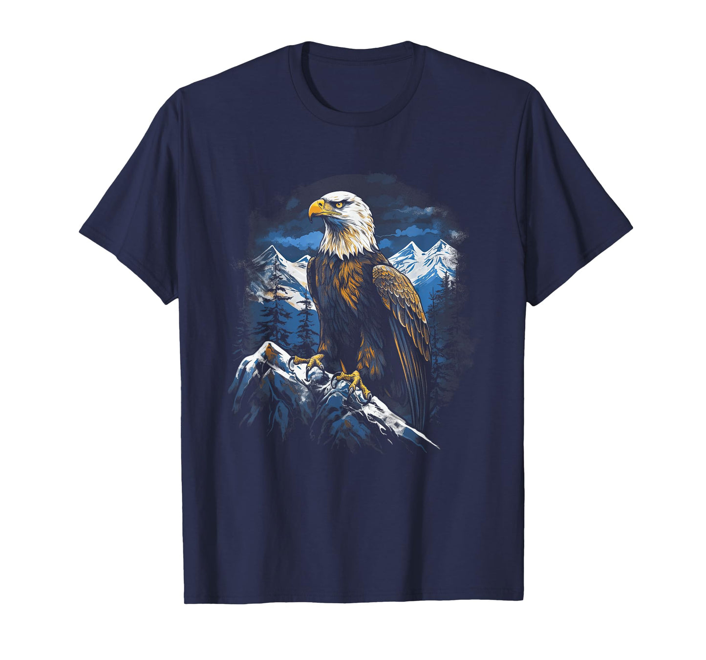 Eagle Landscapes Wilderness Mountains Bald Eagle Majestic Breathtaking Bird Nature Freedom USA T-Shirt