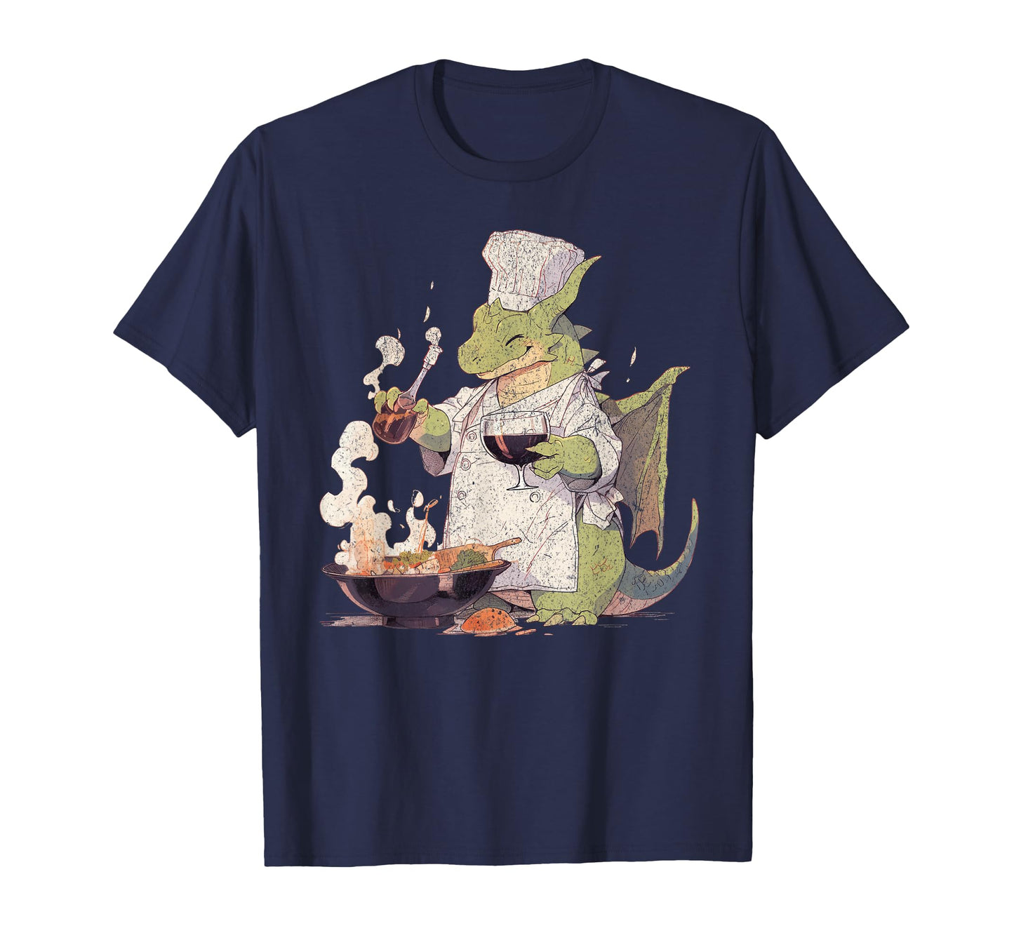 Dragon Chef Cute Cooking Baking Baker Fantasy Lover Book T-Shirt