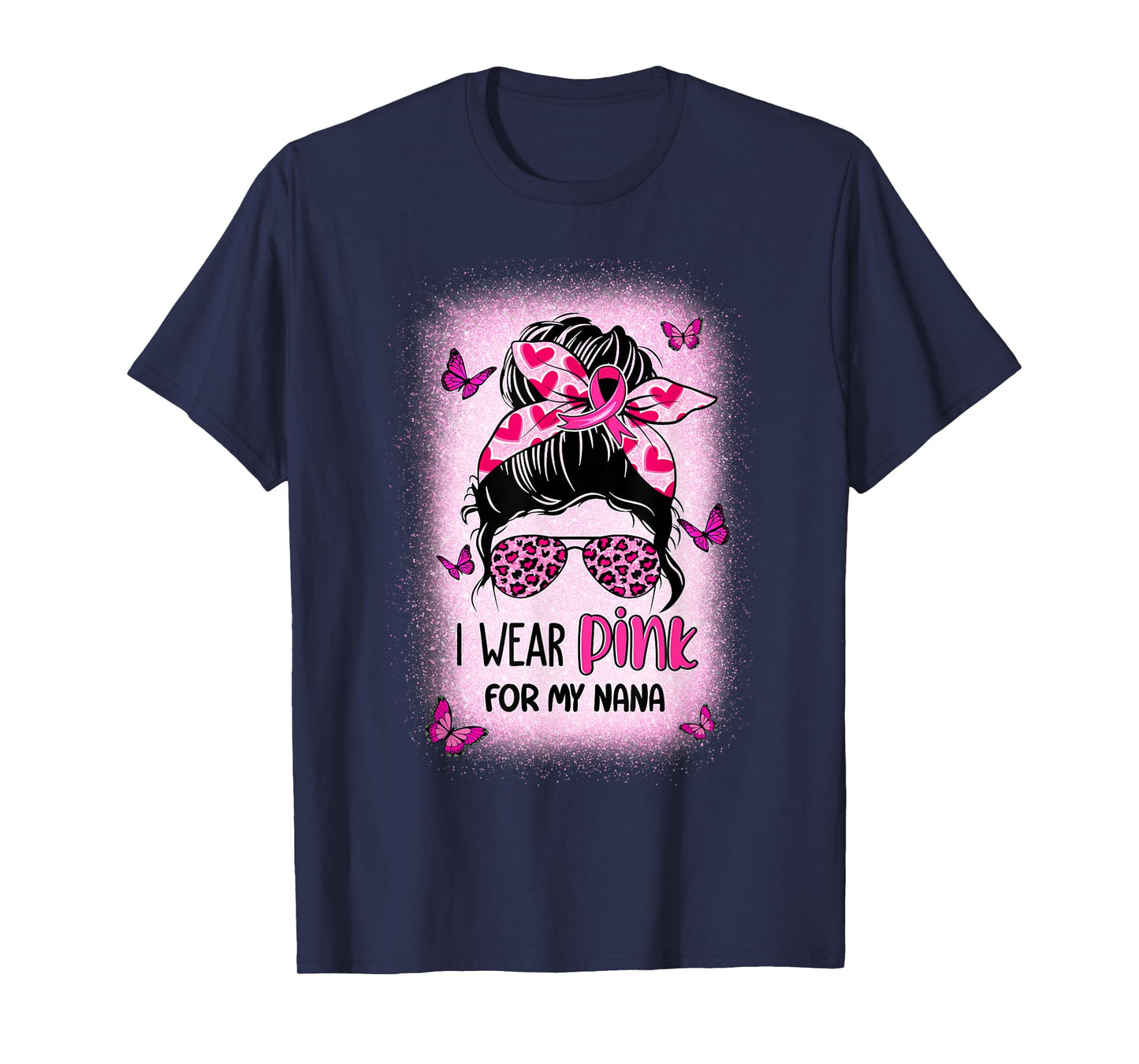 I Wear Pink For My Nana Breast Cancer Awareness T-Shirt
