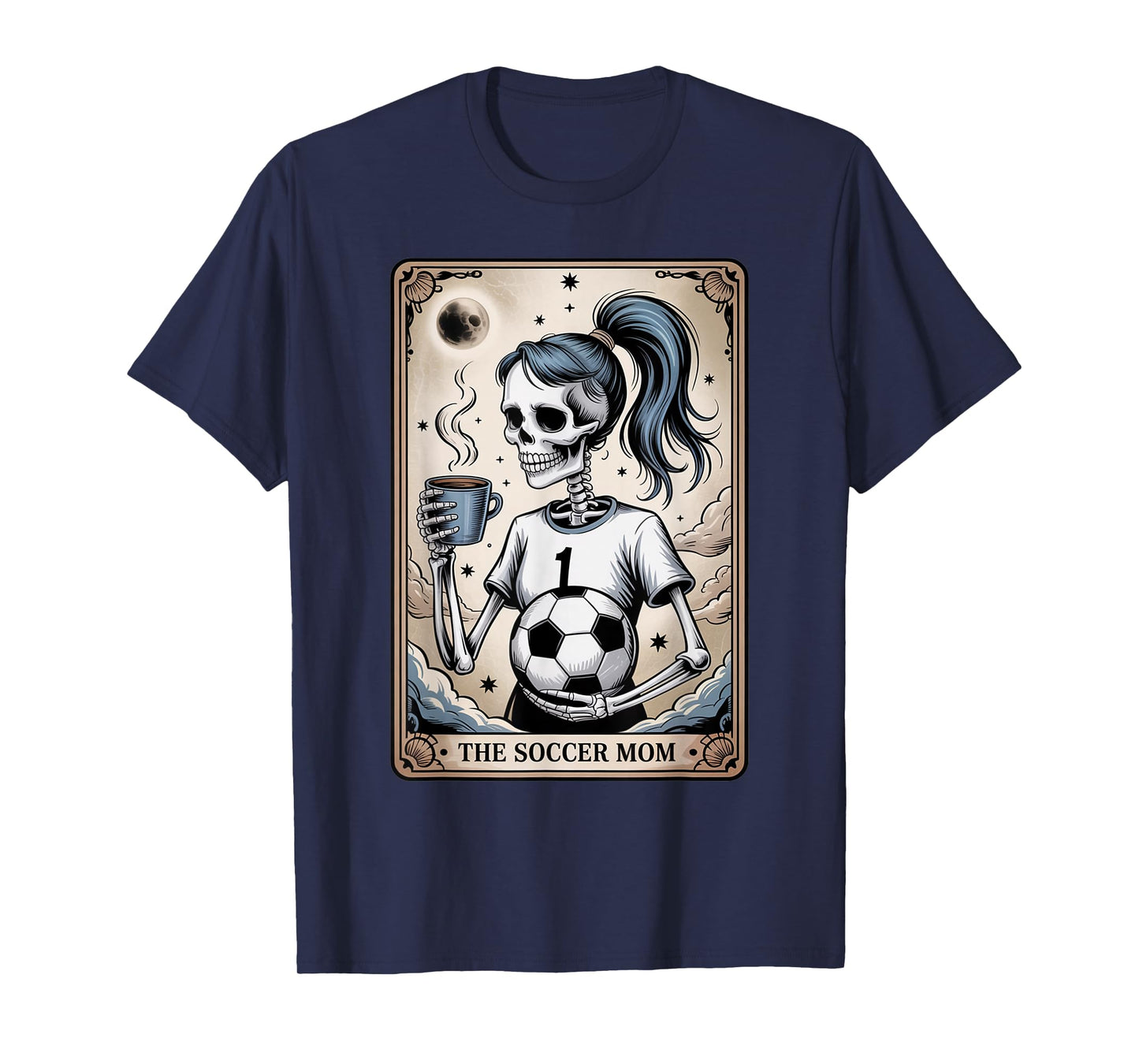 Soccer Mom Tarot Card, Vintage Halloween Soccer Mama T-Shirt