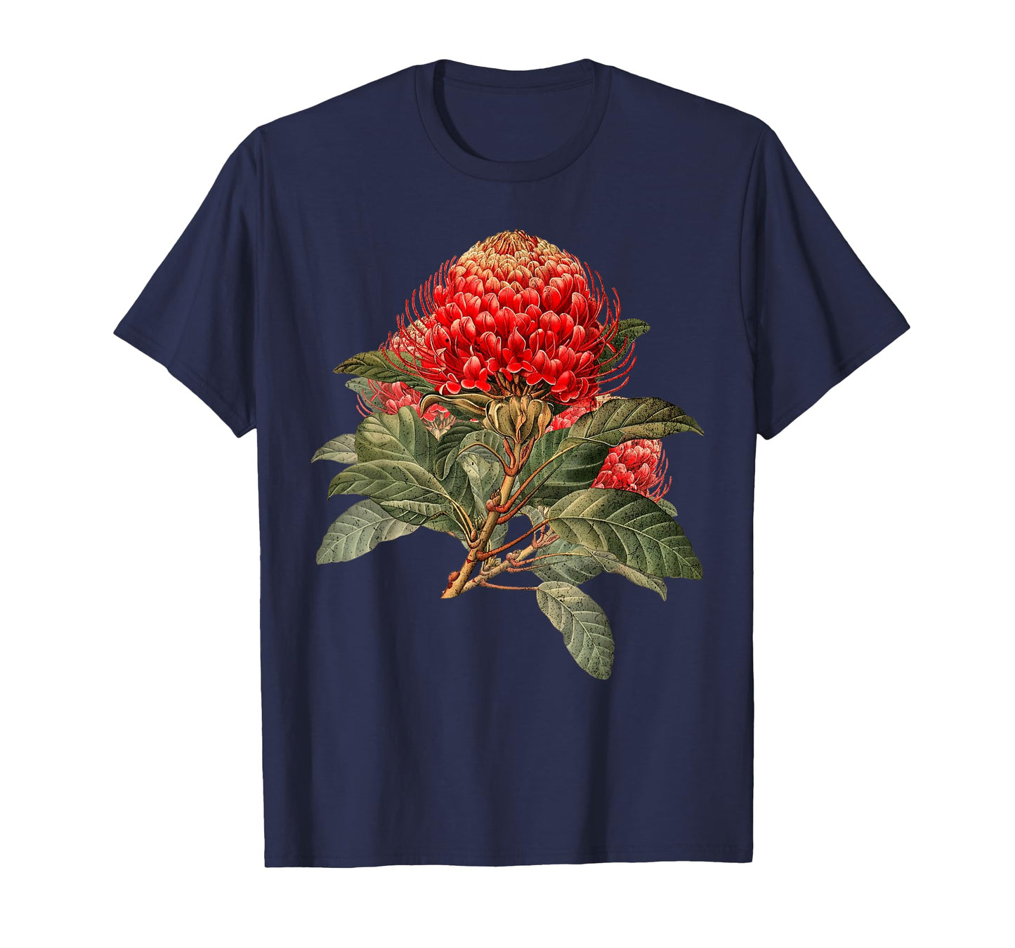 Waratah Flower Gardening Blooming Floral Botanical Nature T-Shirt