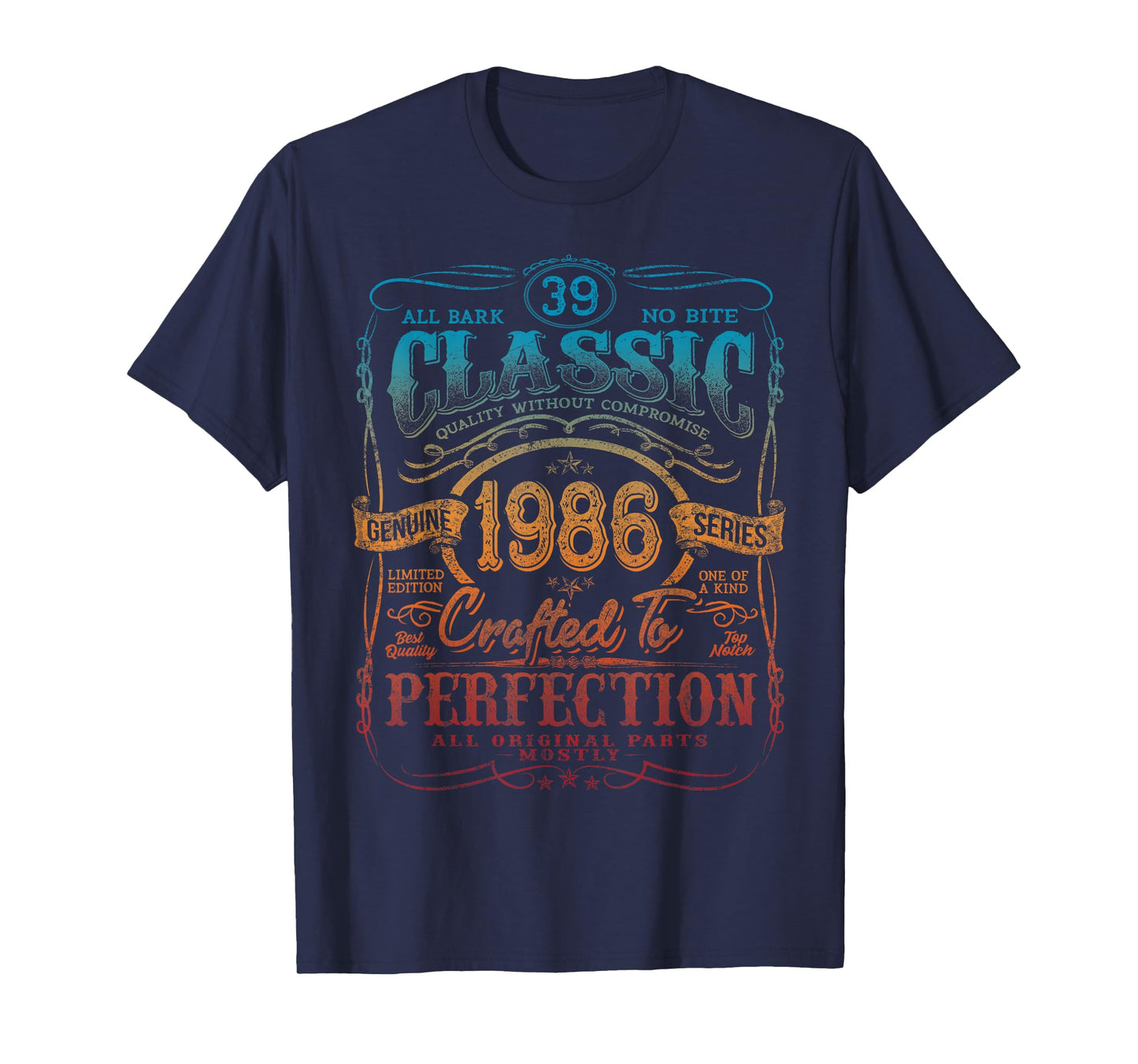 Vintage 1986 Limited Edition Shirt 39 year old 39th Birthday T-Shirt