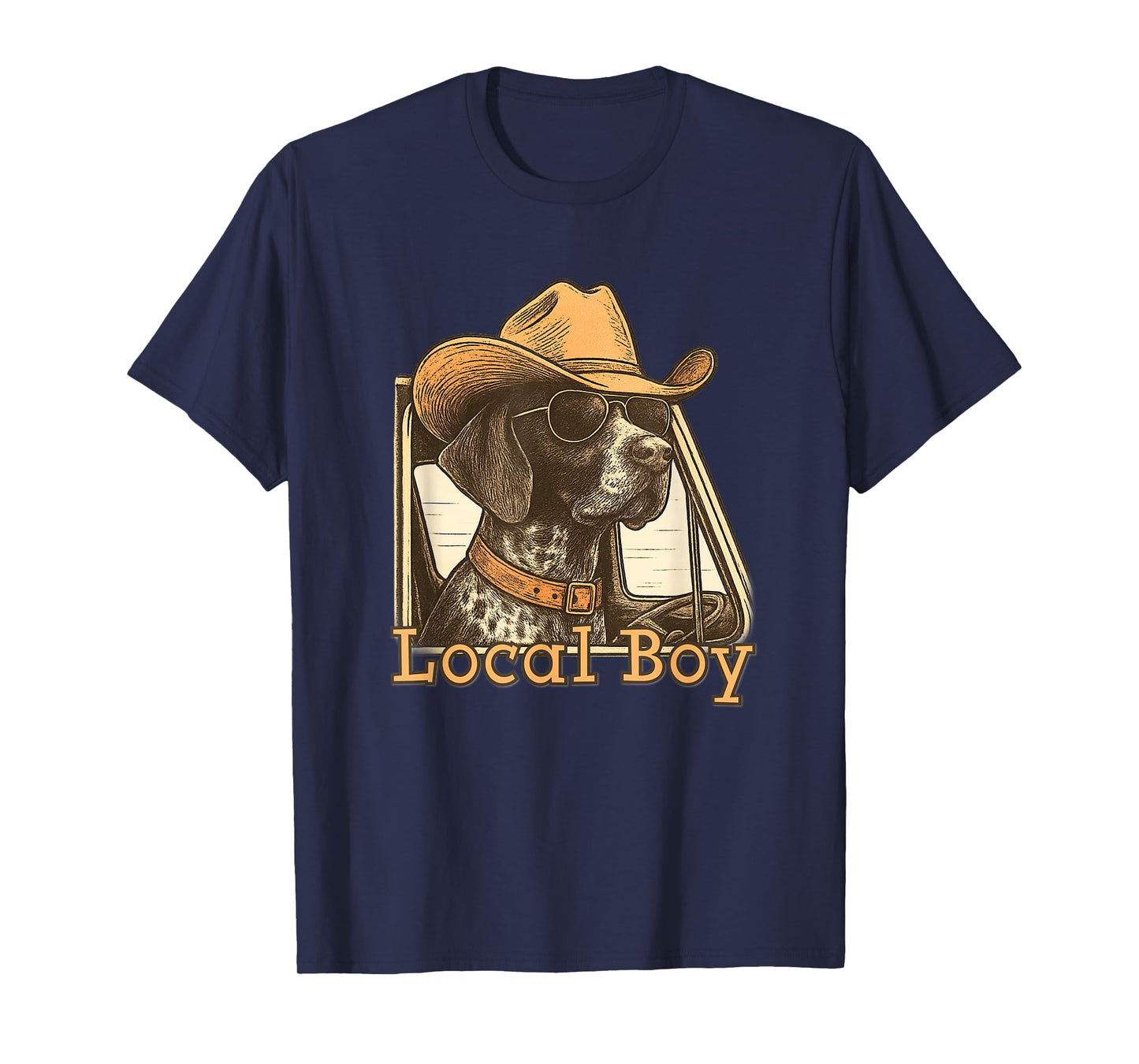 Local Boy Hunting Dog Retro Southern Country Pride Vintage T-Shirt