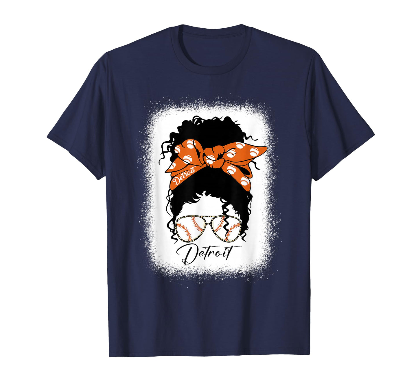 Datroit Messy Bun Bleached I Love Datroit T-Shirt