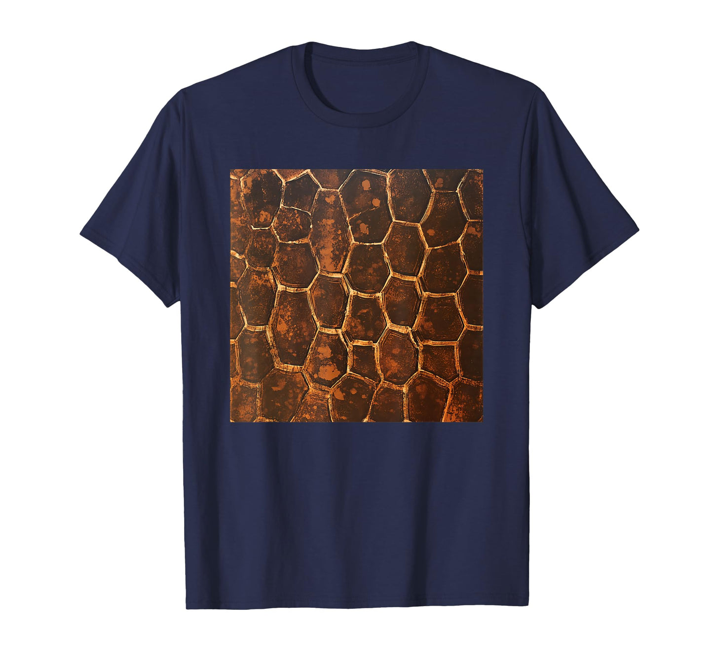 Turtle Shell Pattern Print T-Shirt