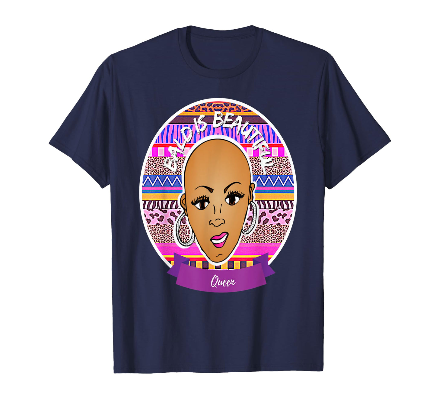 Bald is Beautiful Queen Tshirt T-Shirt