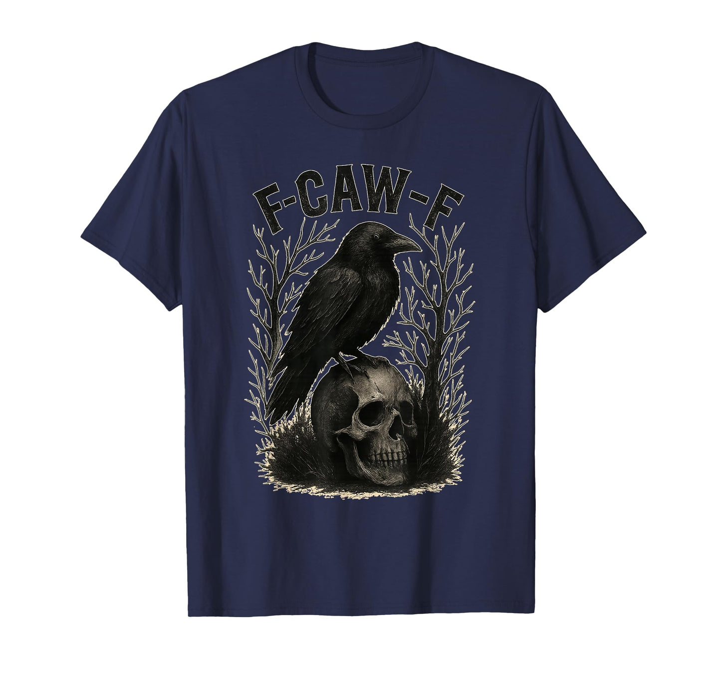 Funny Black Bird, F-Caw-F Crow T-Shirt