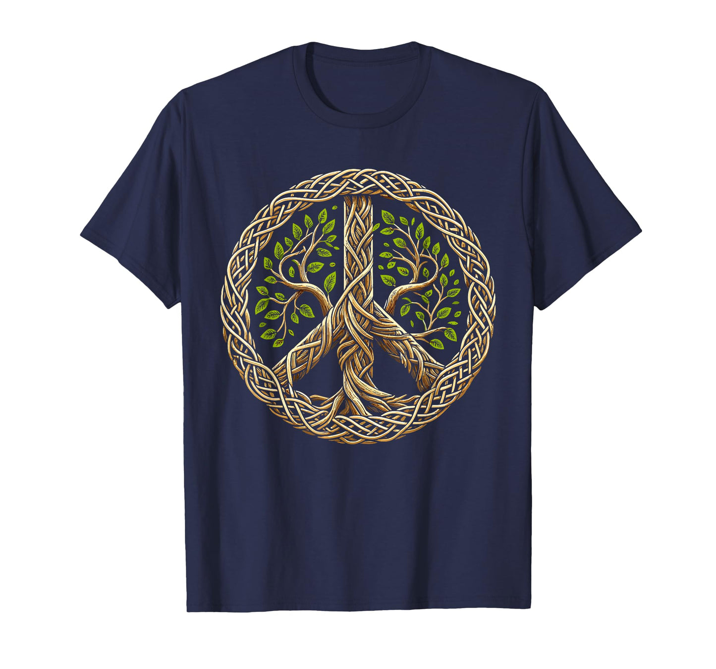 Peace Sign Tree Lover Nature Hippie T-Shirt