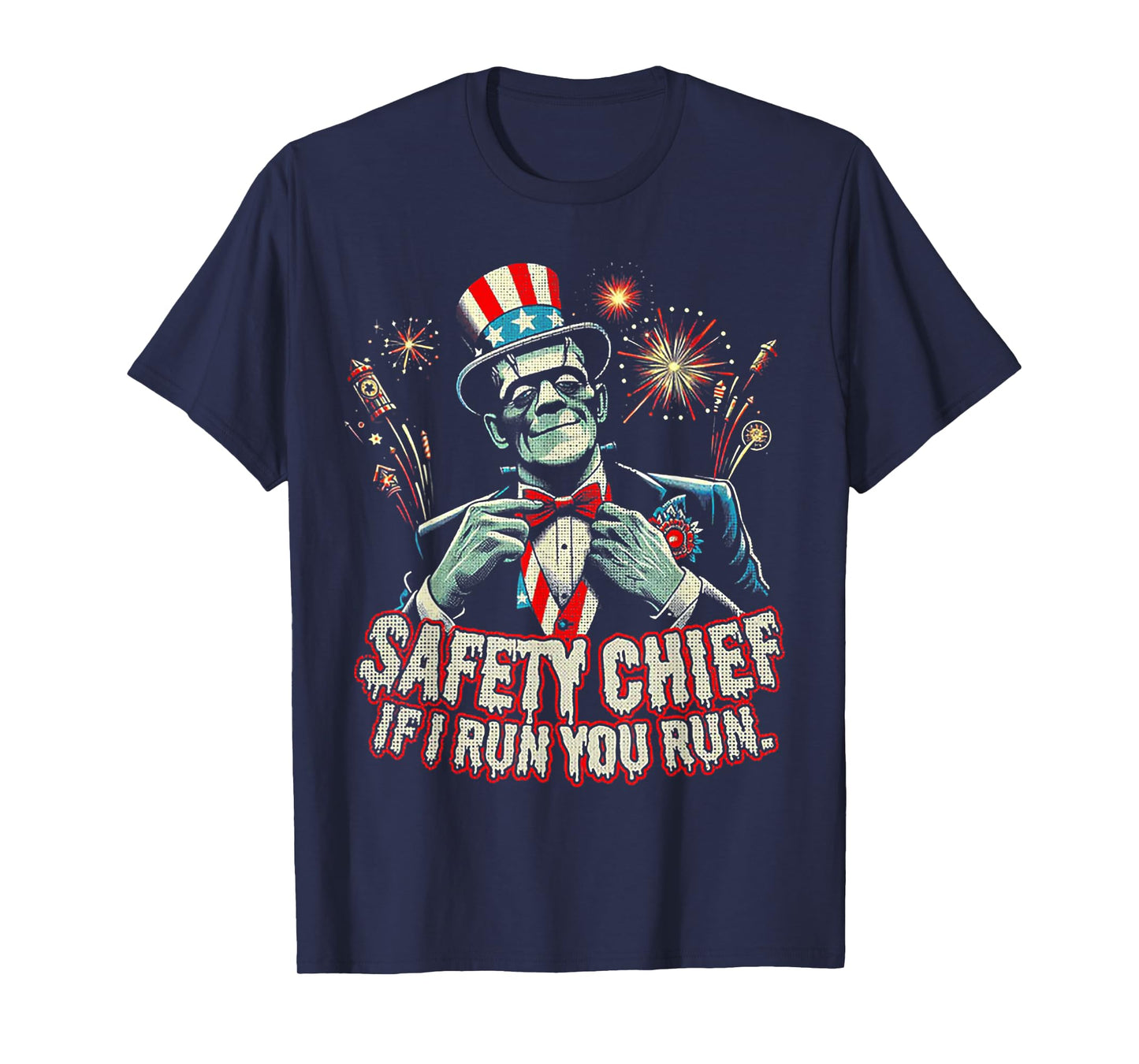 Franky Safety Chief- I Run You Run T-Shirt
