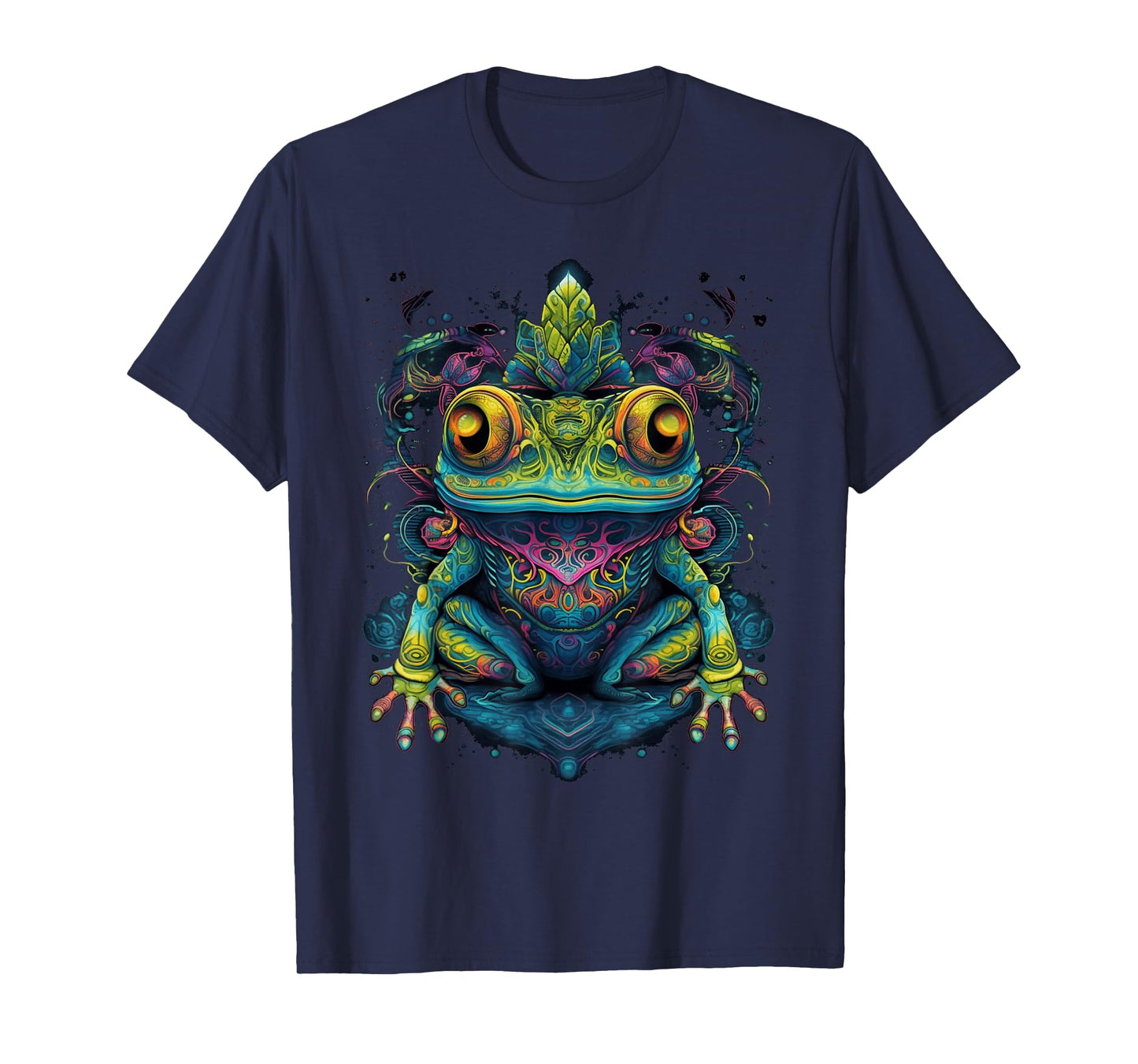 Colorful Frog | Psychedelic Art Trippy Hippie Men Women T-Shirt