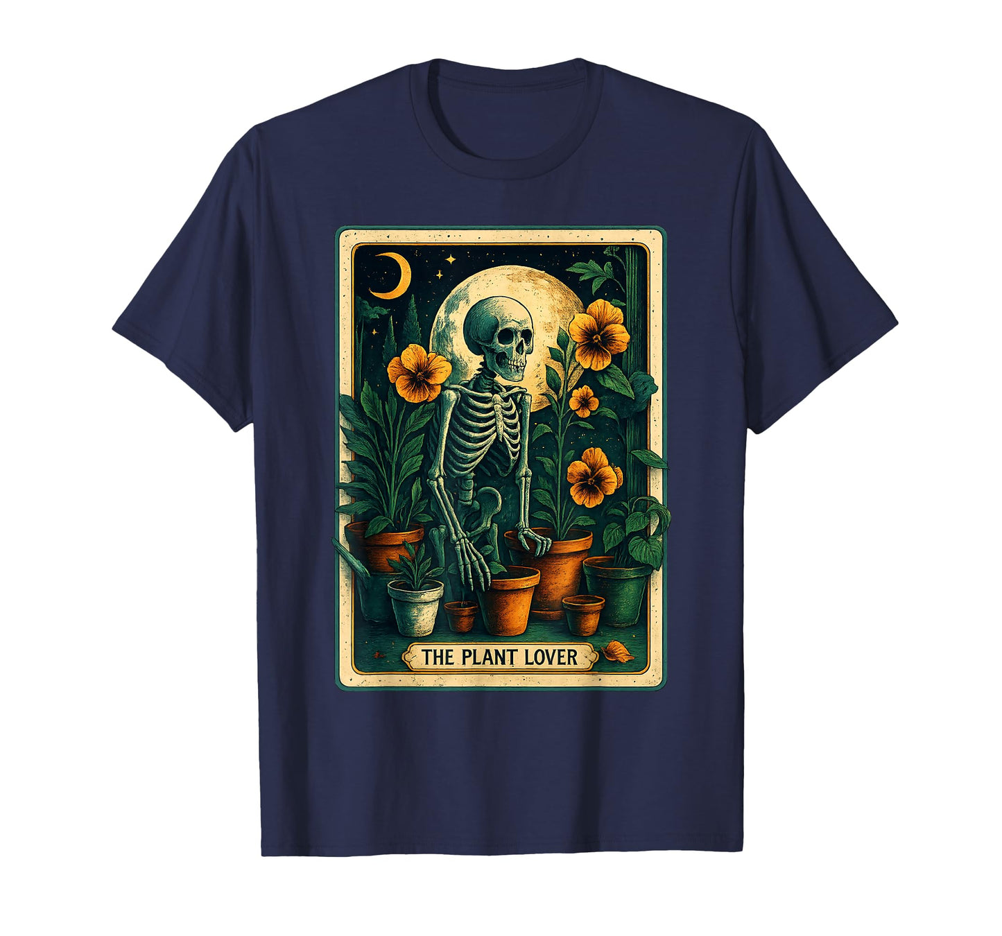 Funny The Plant Lover Halloween Skeleton Matching Party Lazy T-Shirt