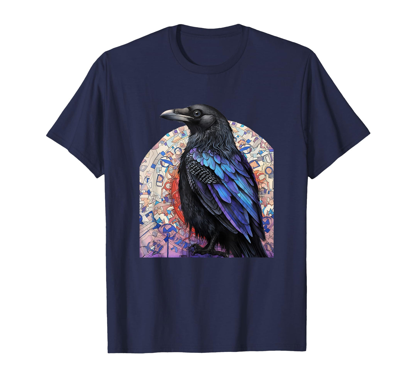 Crow and Raven Bird Lovers Mandala Style Design For Birders T-Shirt