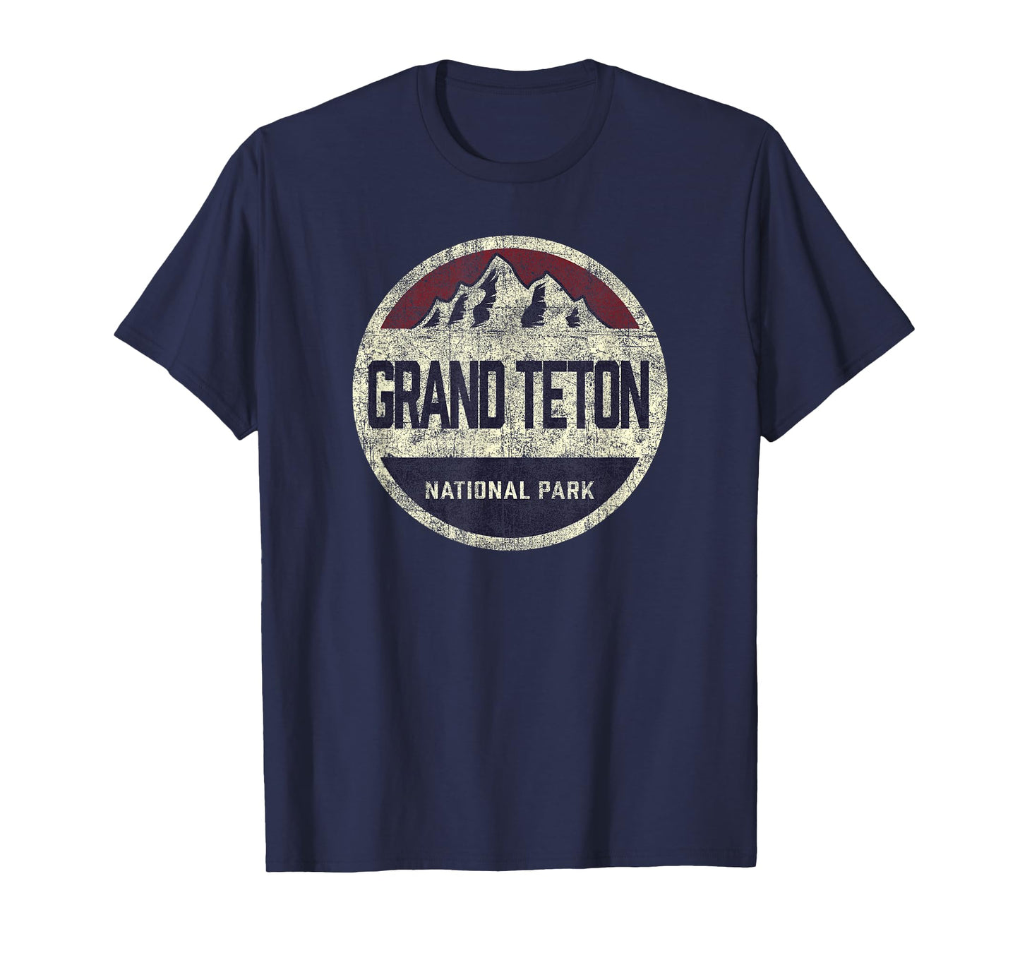 Grand Teton National Park Vintage Throwback Mens Boys Girls T-Shirt