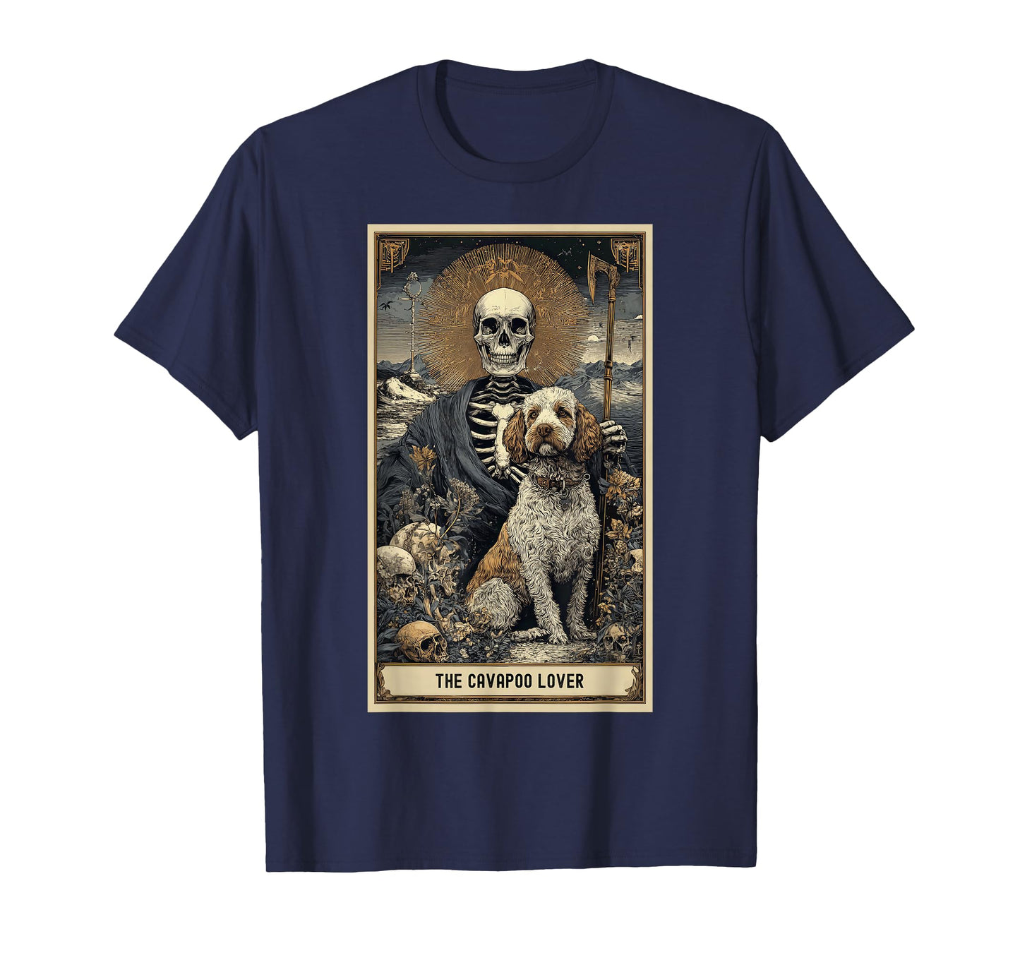 Cavapoo Lover Owner Tarot Card Easy Last Minute Halloween BD T-Shirt
