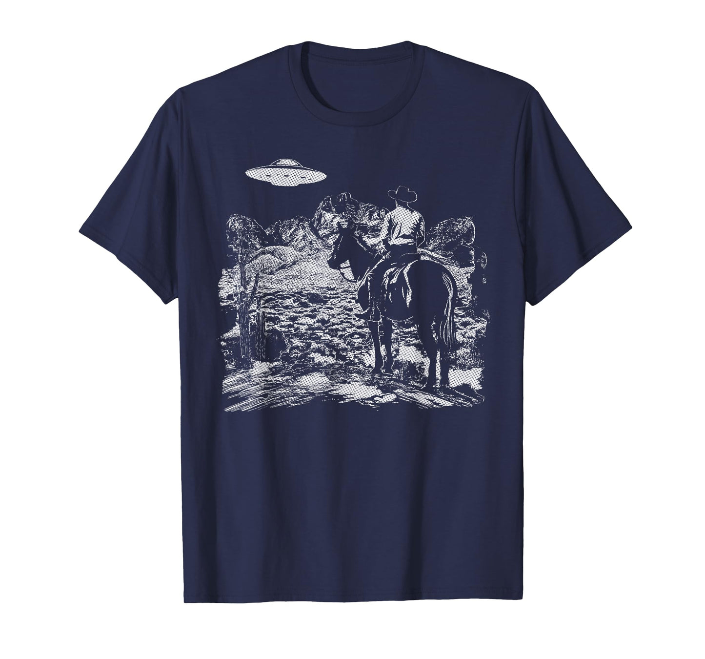 Cowboy UFO Howdy Partner Cowgirl Western Country T-Shirt