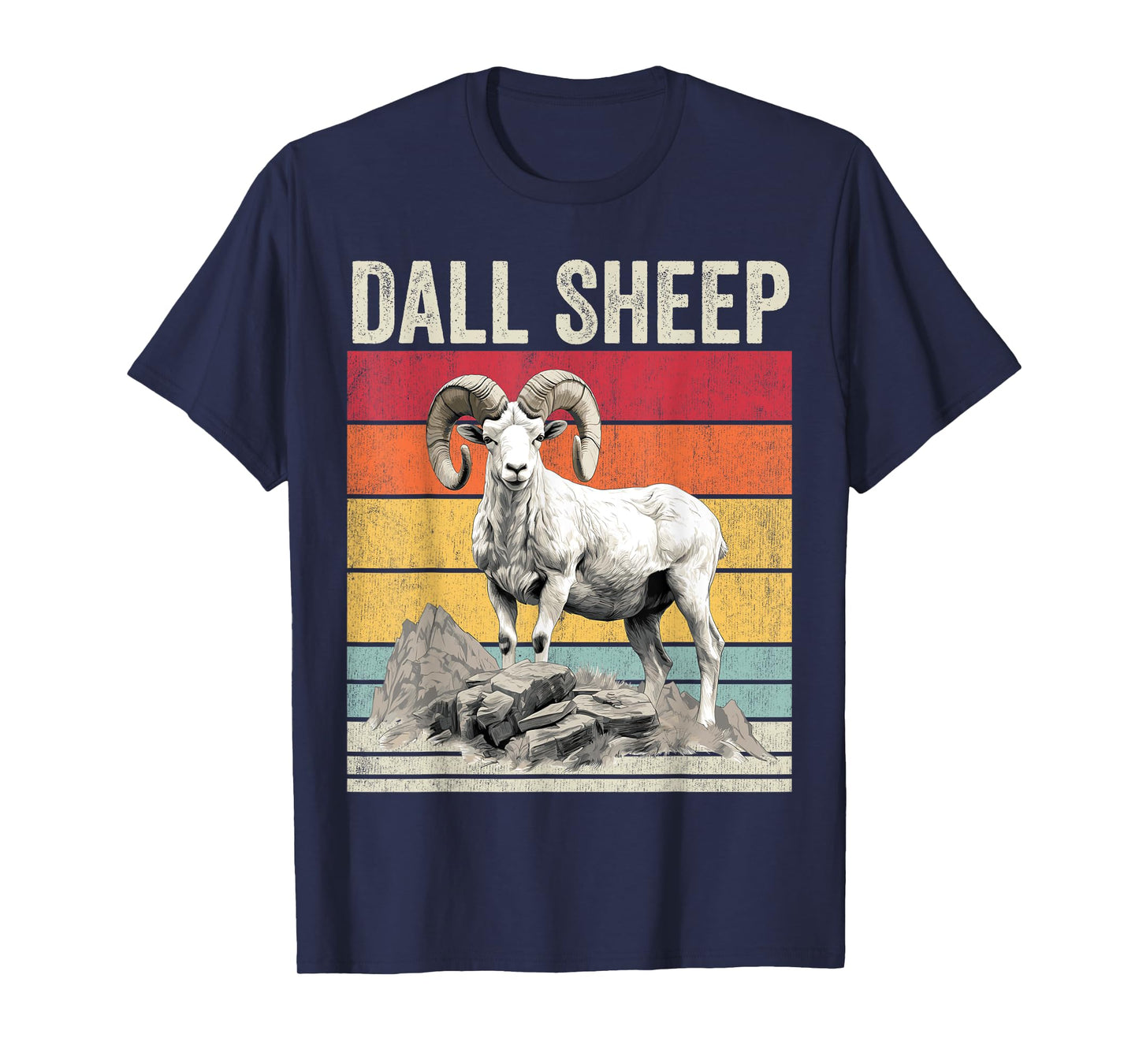 Dall Sheep with Scenic Landscape, Vintage Dall Sheep T-Shirt
