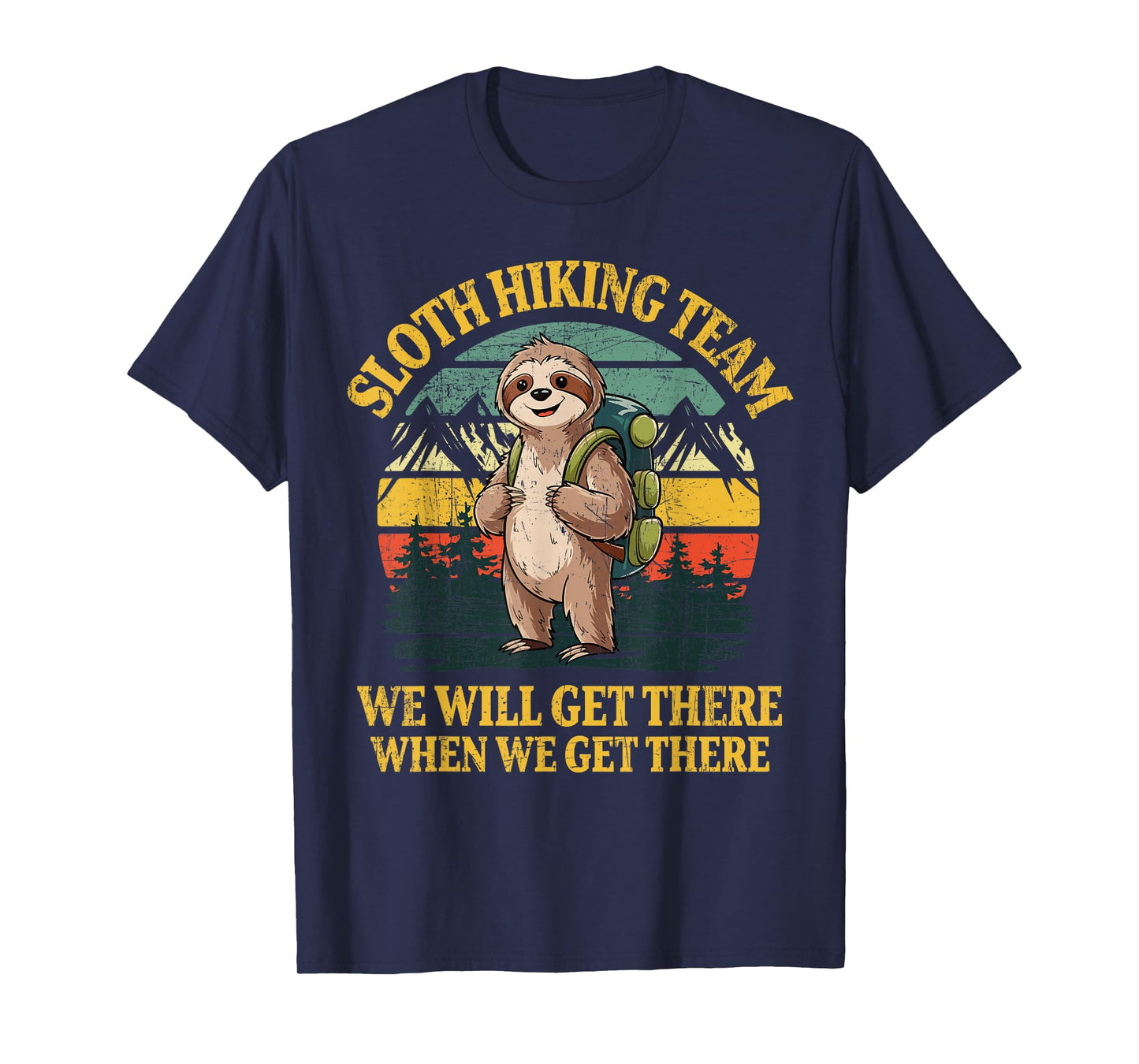 Funny Sloth Hiking T-Shirt