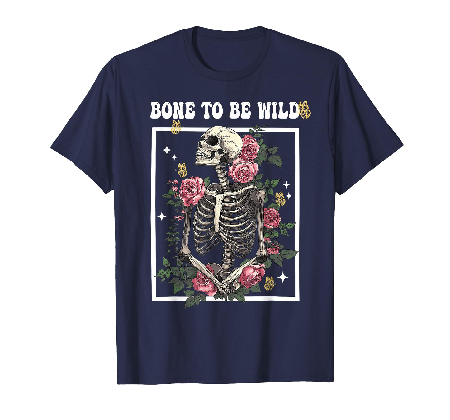 Bone to BeWild Skeleton Floral Orthopedic Ortho Nurse T-Shirt