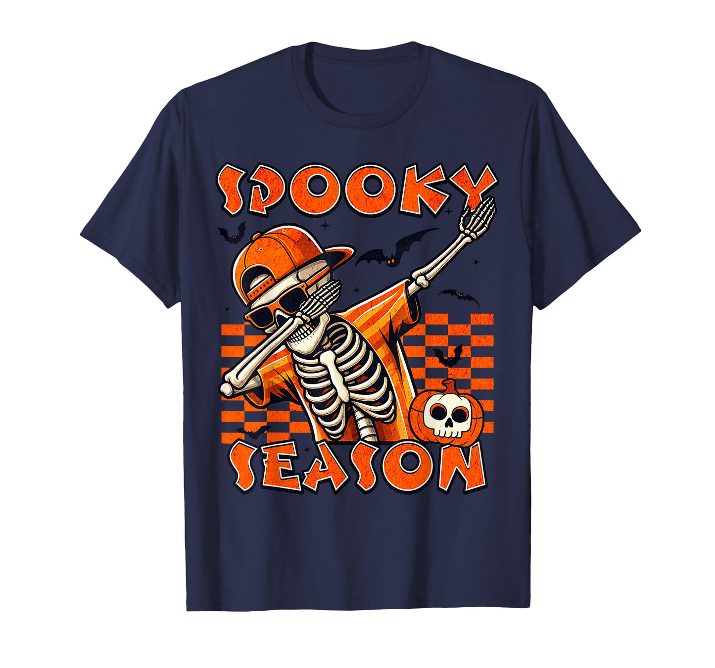 Halloween Spooky Season Cool Dabbing Skeleton T-Shirt