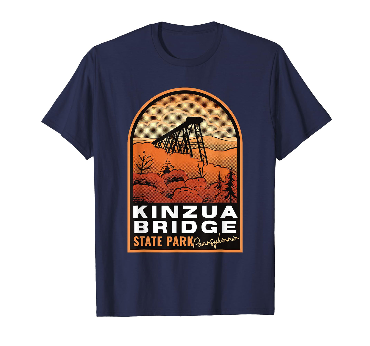 Kinzua Bridge State Park PA Vintage T-Shirt