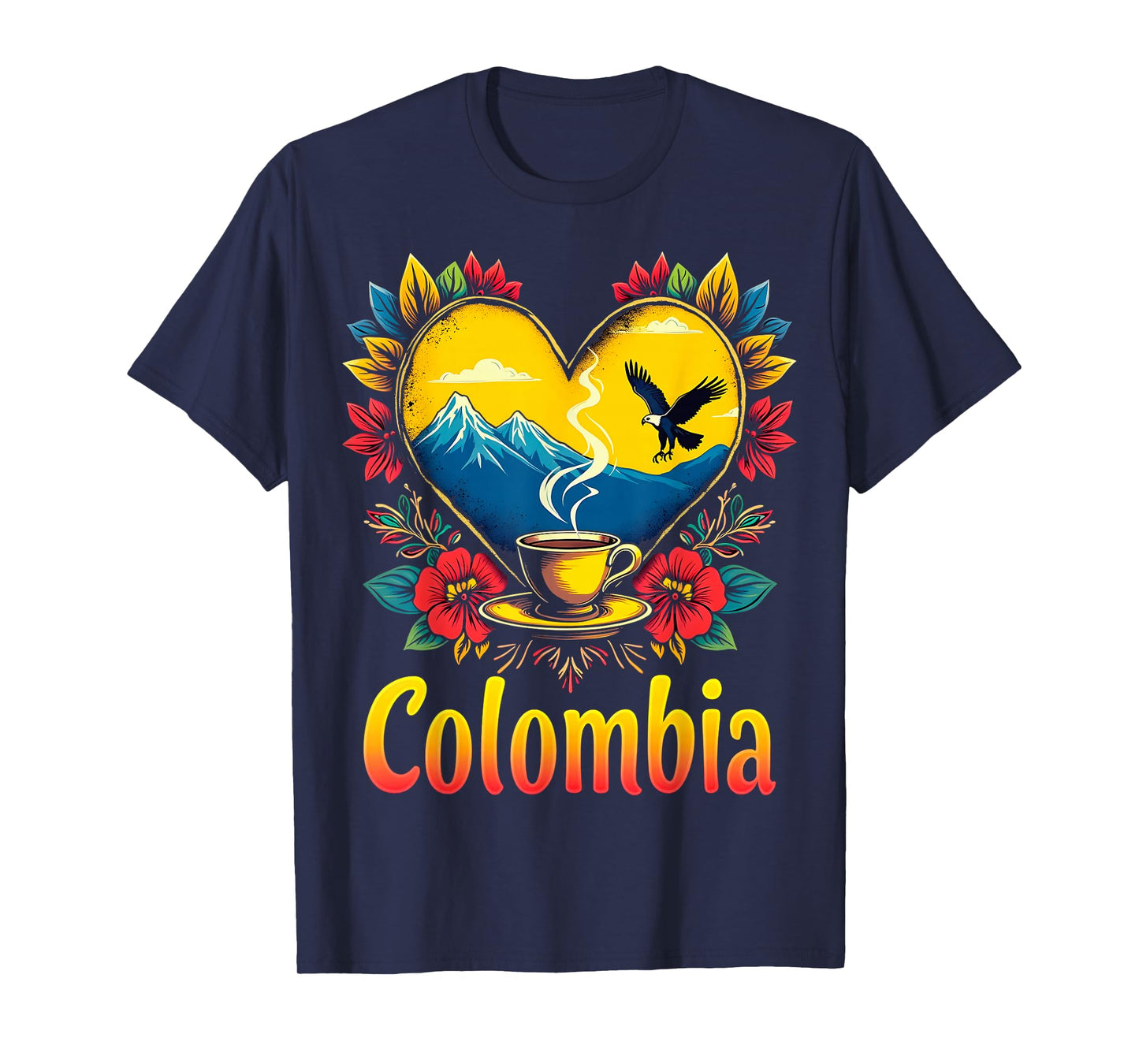Colombia Love Heart T-Shirt