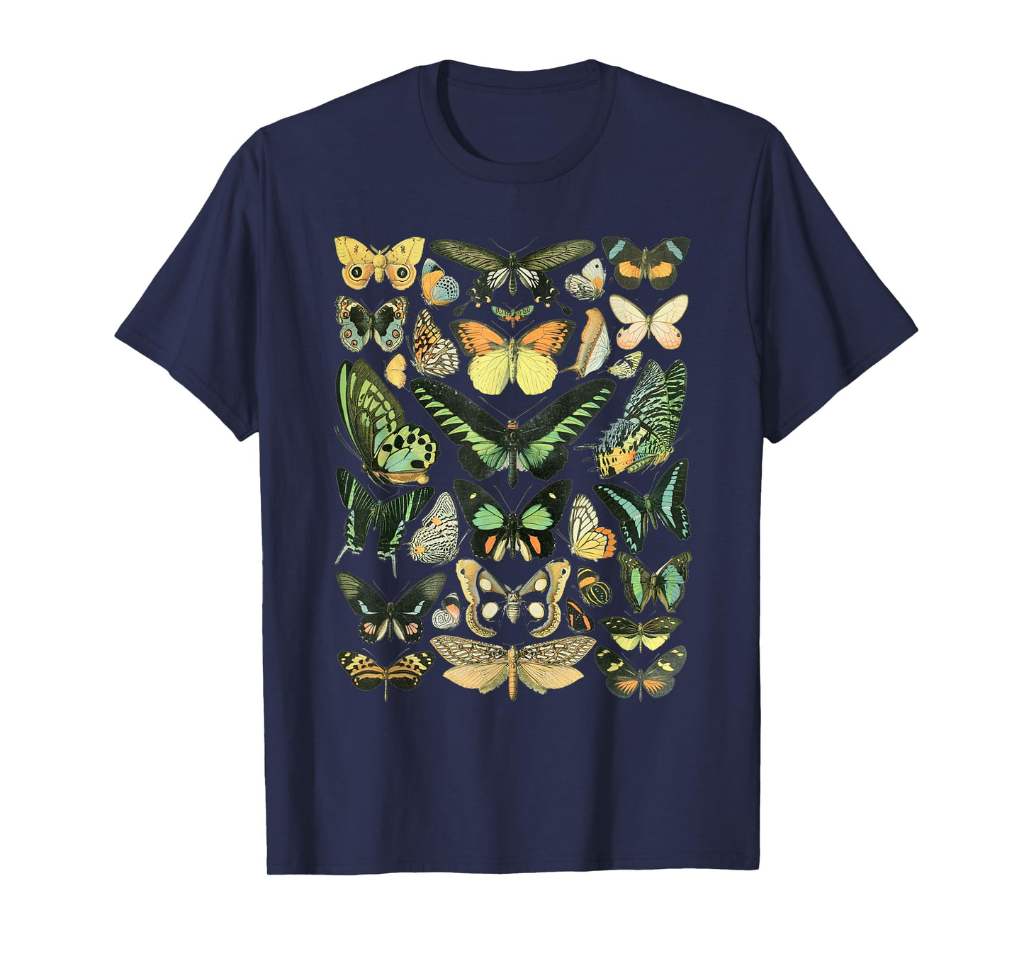 Vintage Inspired Butterfly Chart T-Shirt