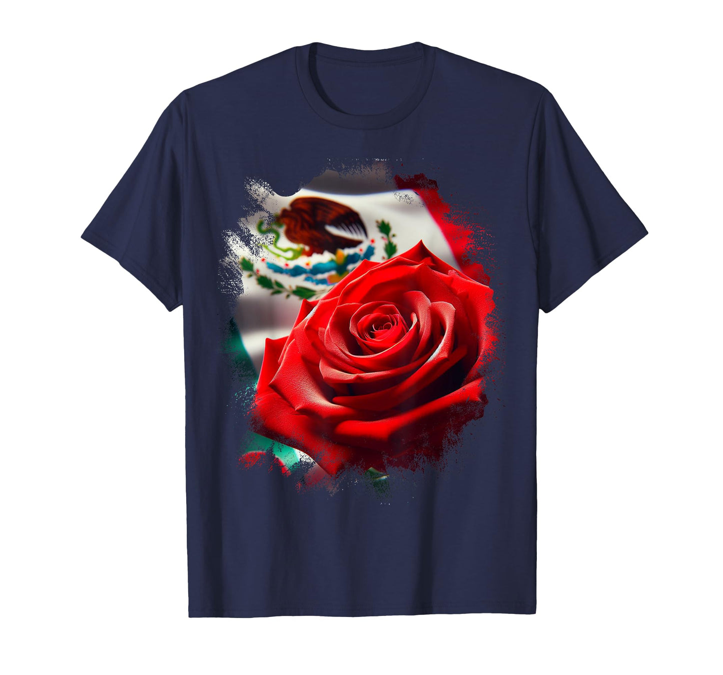 Mexico Gift Rose Tijuana Mexican Hispanic Pride Poncho T-Shirt