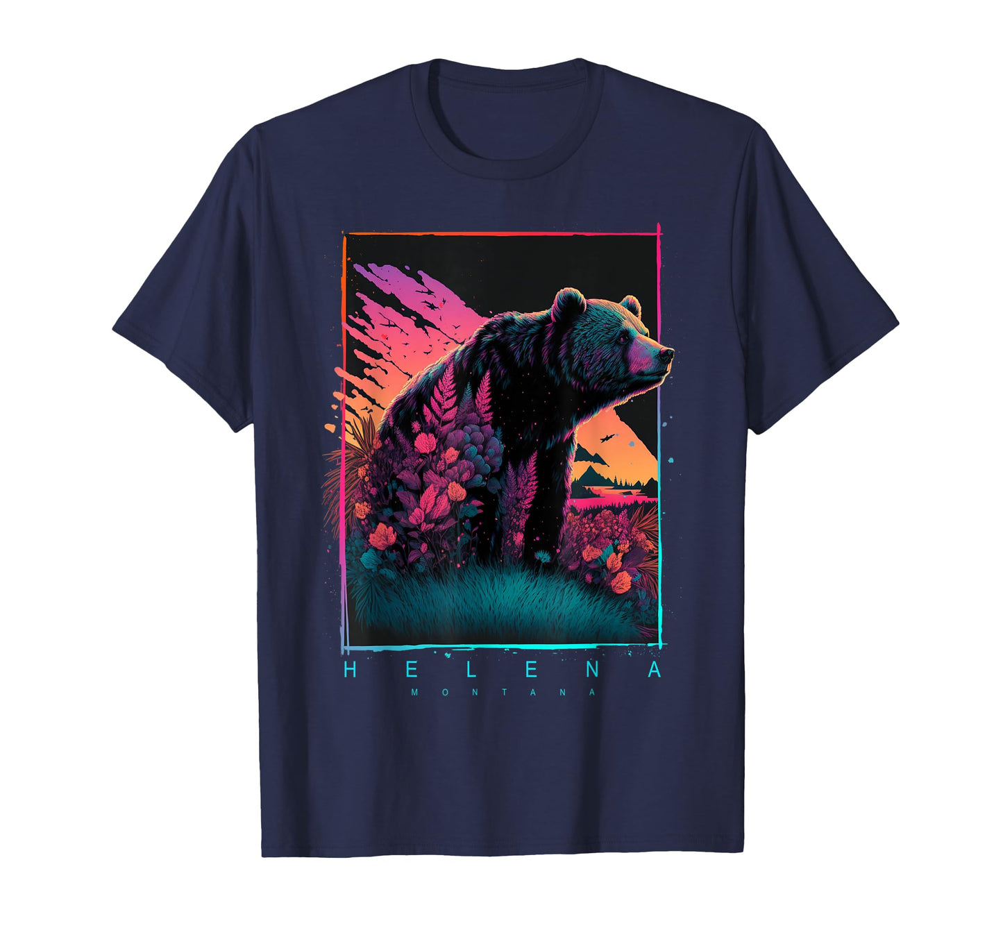 Helena Montana Mountain Bear T-Shirt